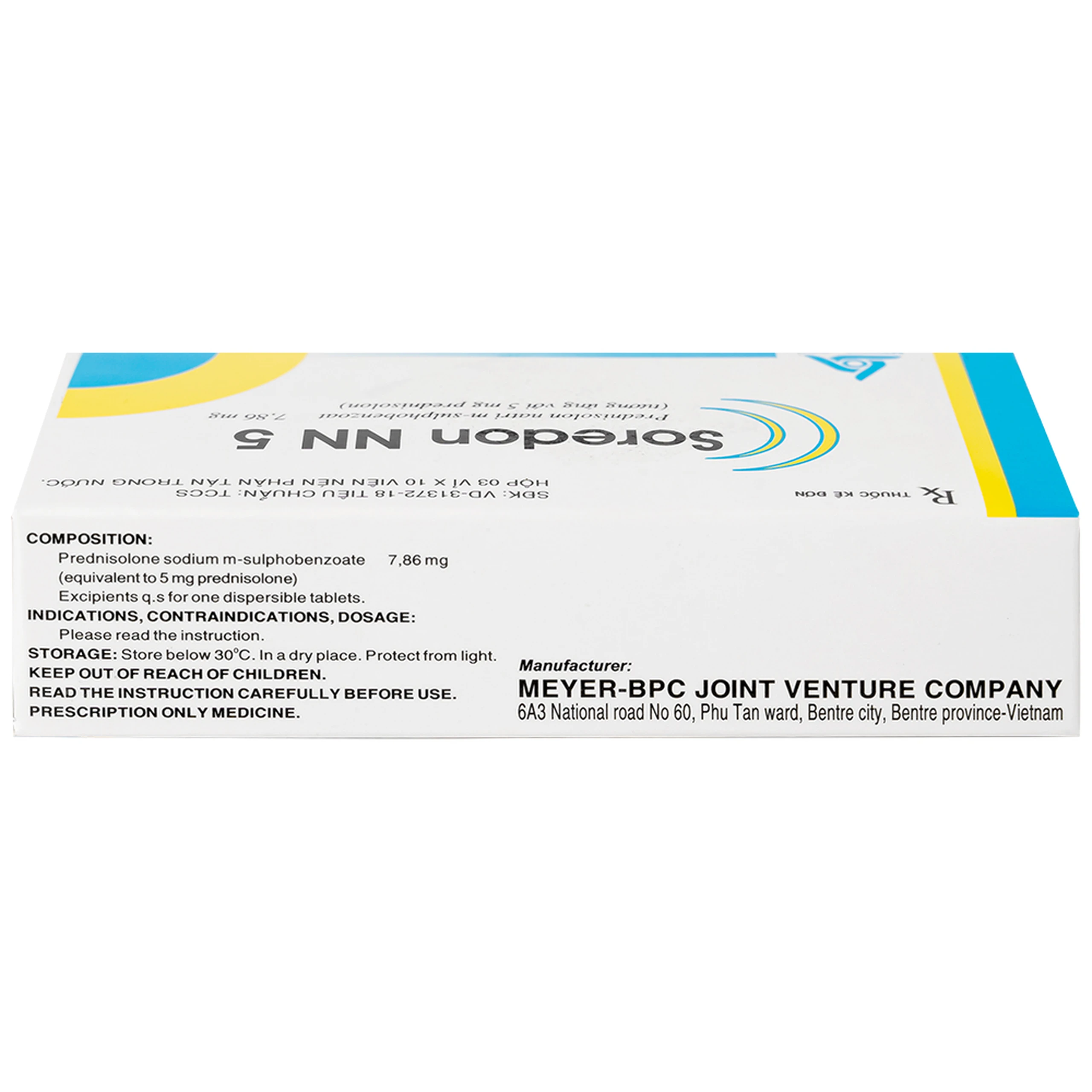 Thuốc Soredon NN5 Meyer - BPC điều trị dị ứng, rối loạn collagen, bệnh khớp, bệnh da (3 vỉ x 10 viên)