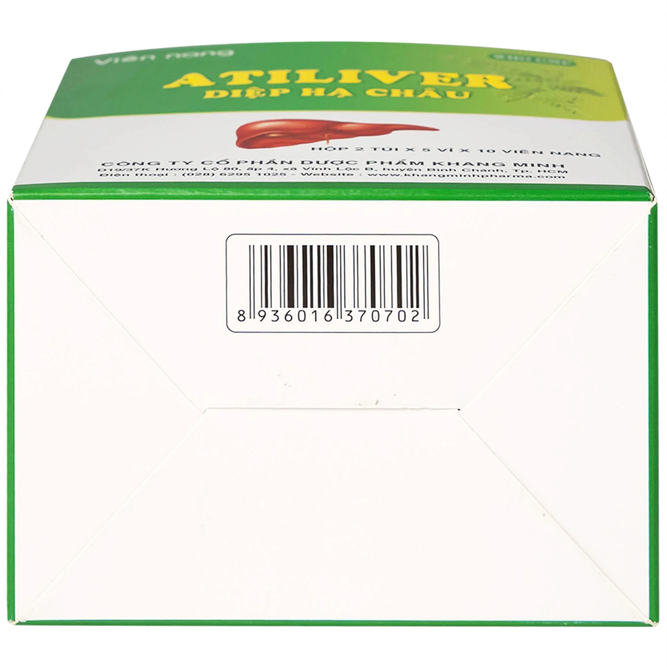 Thuốc Atiliver Diệp Hạ Châu Khang Minh hỗ trợ điều trị viêm gan, tăng men gan (10 vỉ x 10 viên)