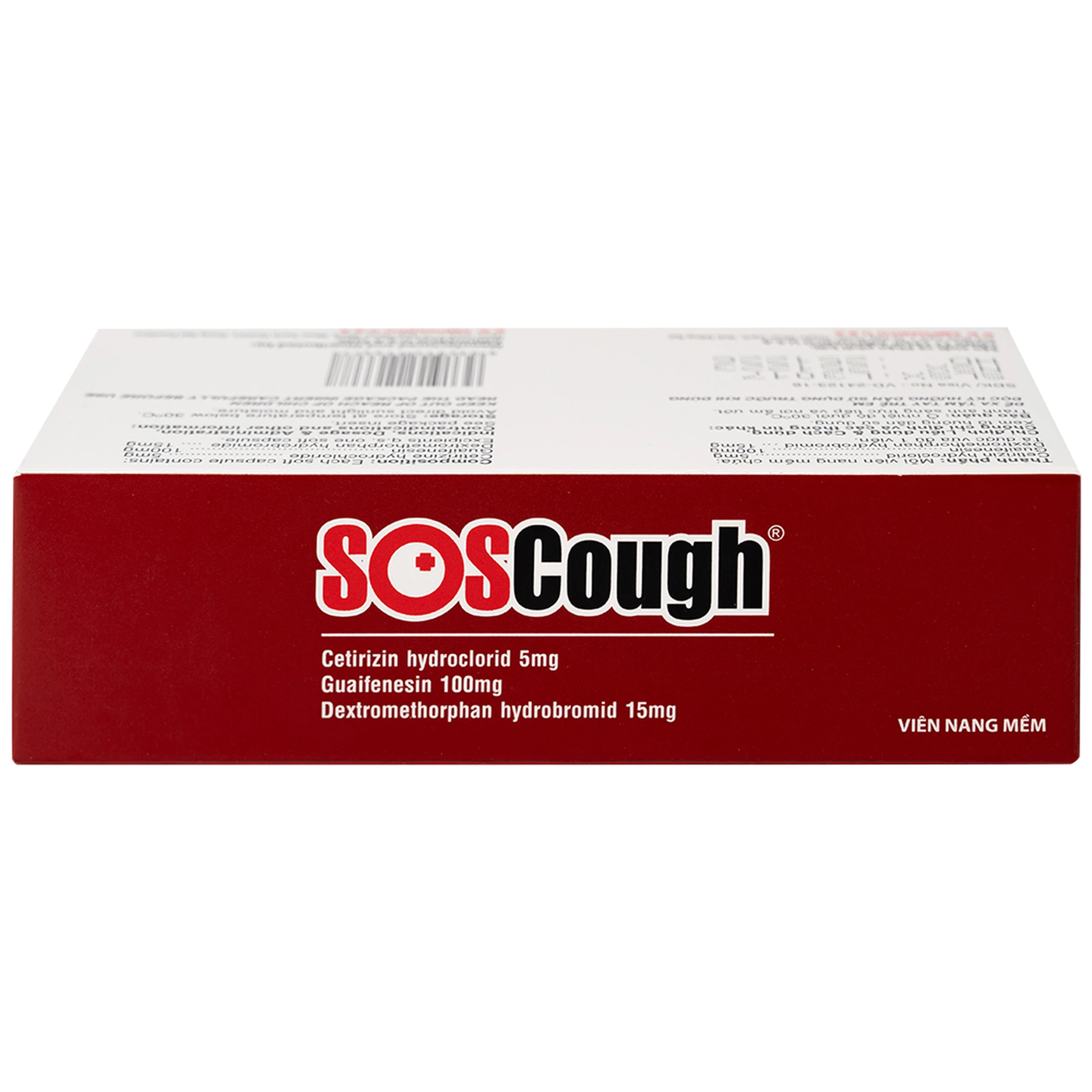 Thuốc SOSCough Ampharco điều trị ho khan, ho do kích ứng (3 vỉ x 10 viên)