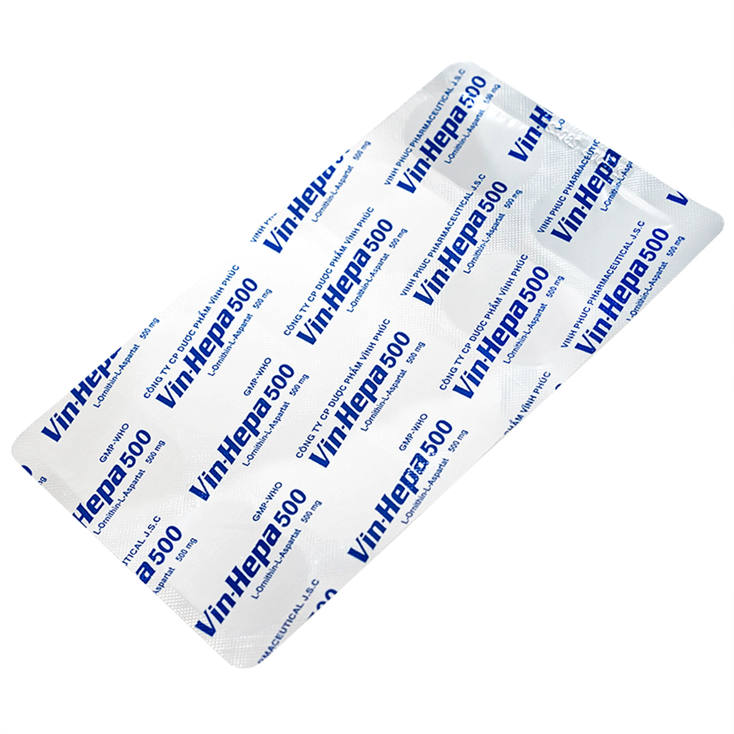 Thuốc Vin-Hepa 500 Vinphaco điều trị các bệnh lý ở gan (6 vỉ x 10 viên)