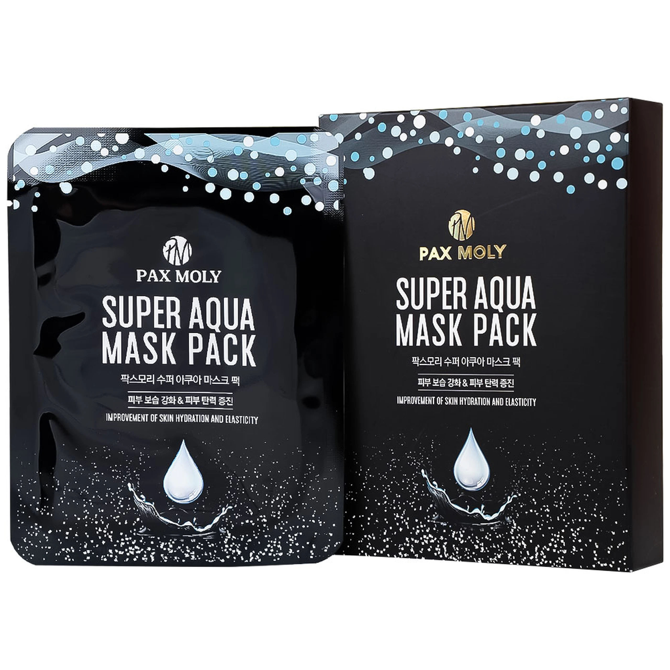 Mặt nạ dưỡng ẩm Pax Moly Super Aqua Mask Pack làm mềm mịn, cải thiện độ đàn hồi da