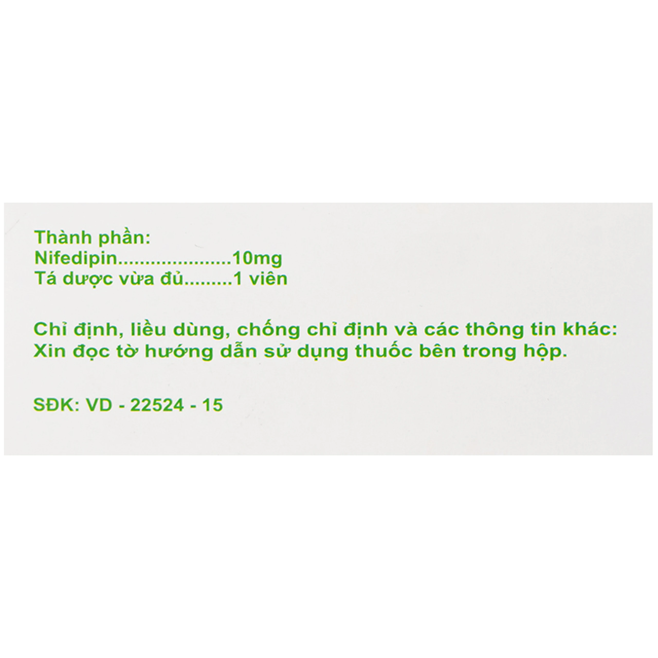 Thuốc Fascapin-10 Nifedipin Trung Ương 2 dự phòng đau thắt ngực, cao huyết áp (10 vỉ x 10 viên)