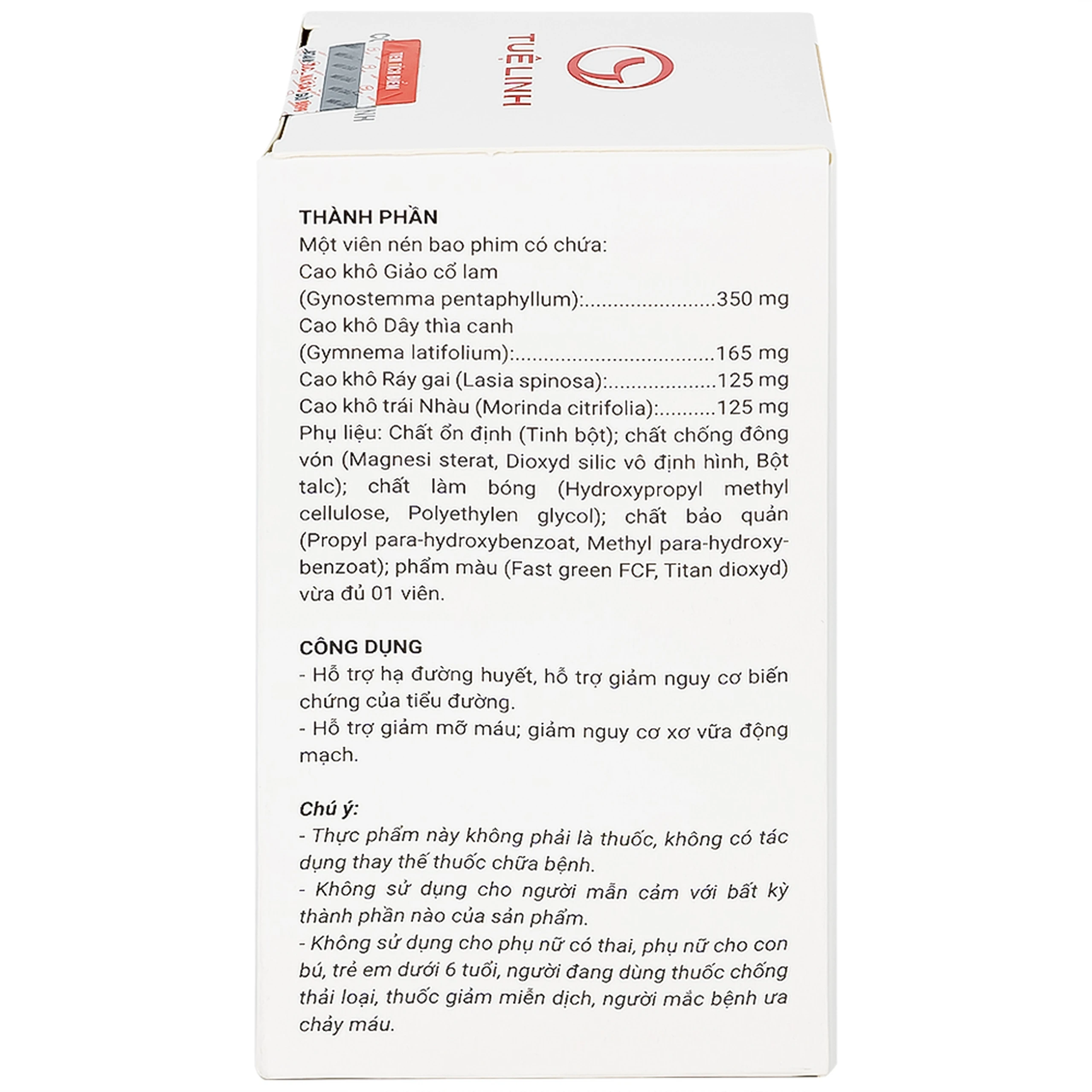 Viên hỗ trợ hạ đường huyết Diatema Tuệ Linh (60 viên)