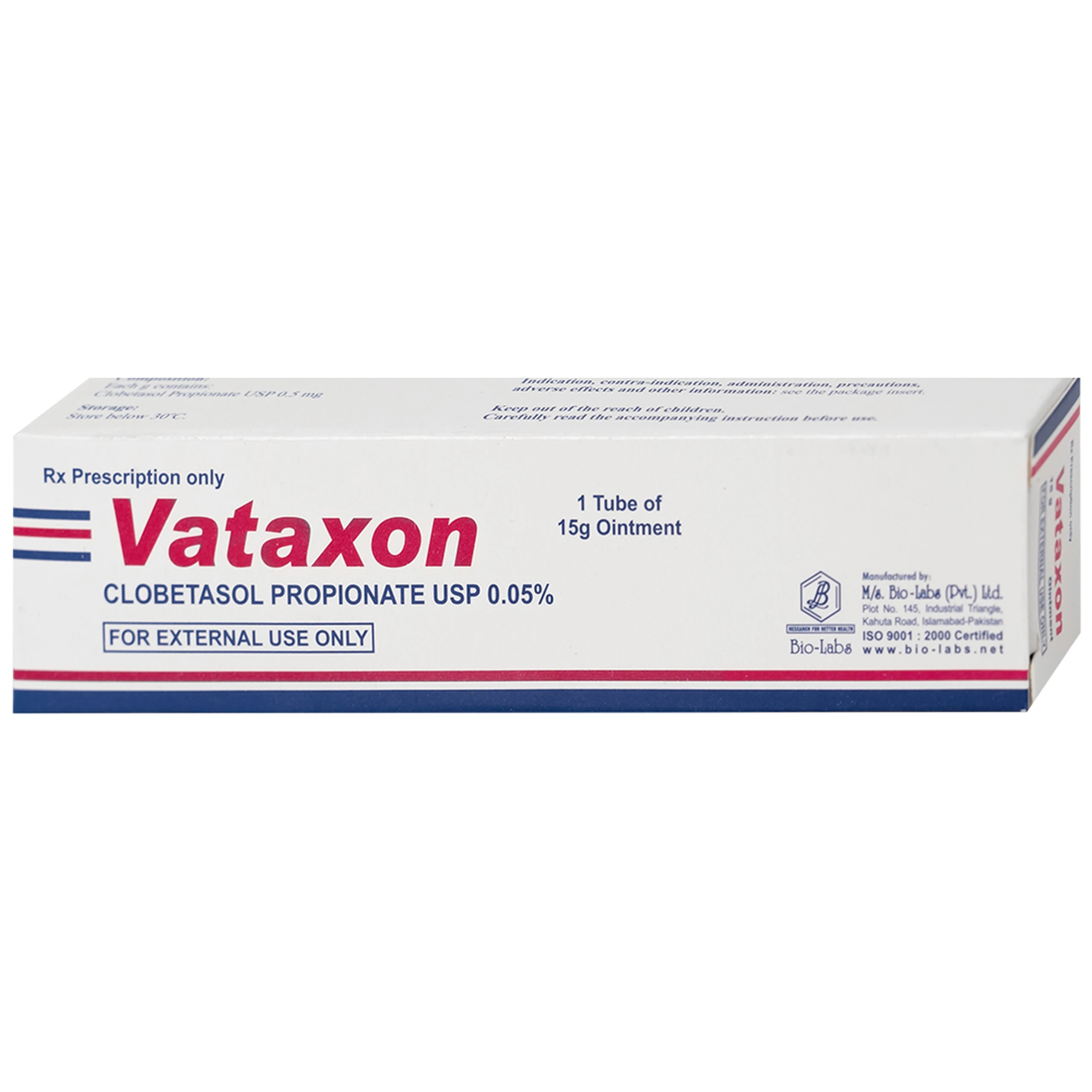 Thuốc mỡ bôi da Vataxon 15g M/s Bio-Labs điều trị ngắn ngày các bệnh da