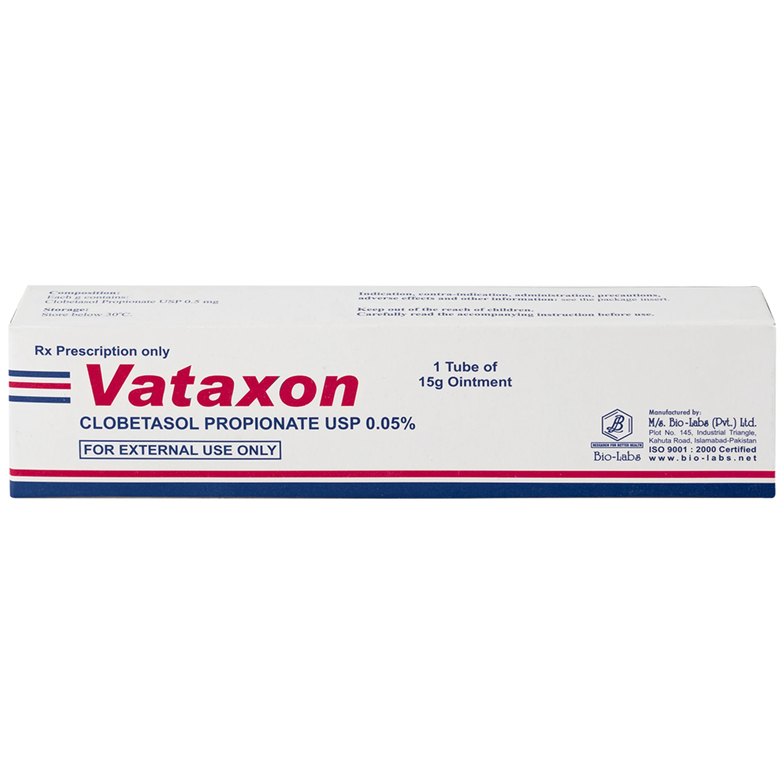 Thuốc mỡ bôi da Vataxon 15g M/s Bio-Labs điều trị ngắn ngày các bệnh da