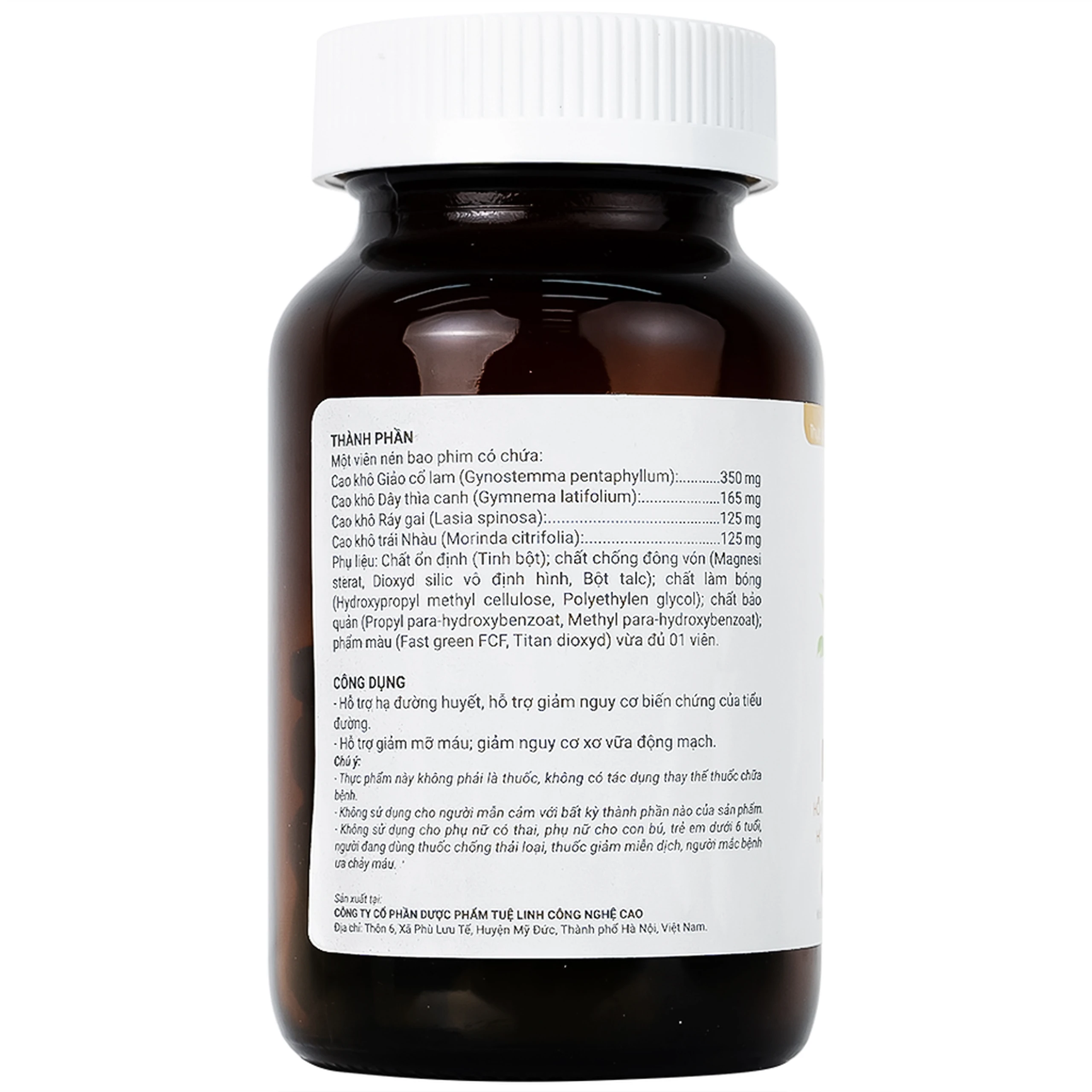 Viên hỗ trợ hạ đường huyết Diatema Tuệ Linh (60 viên)