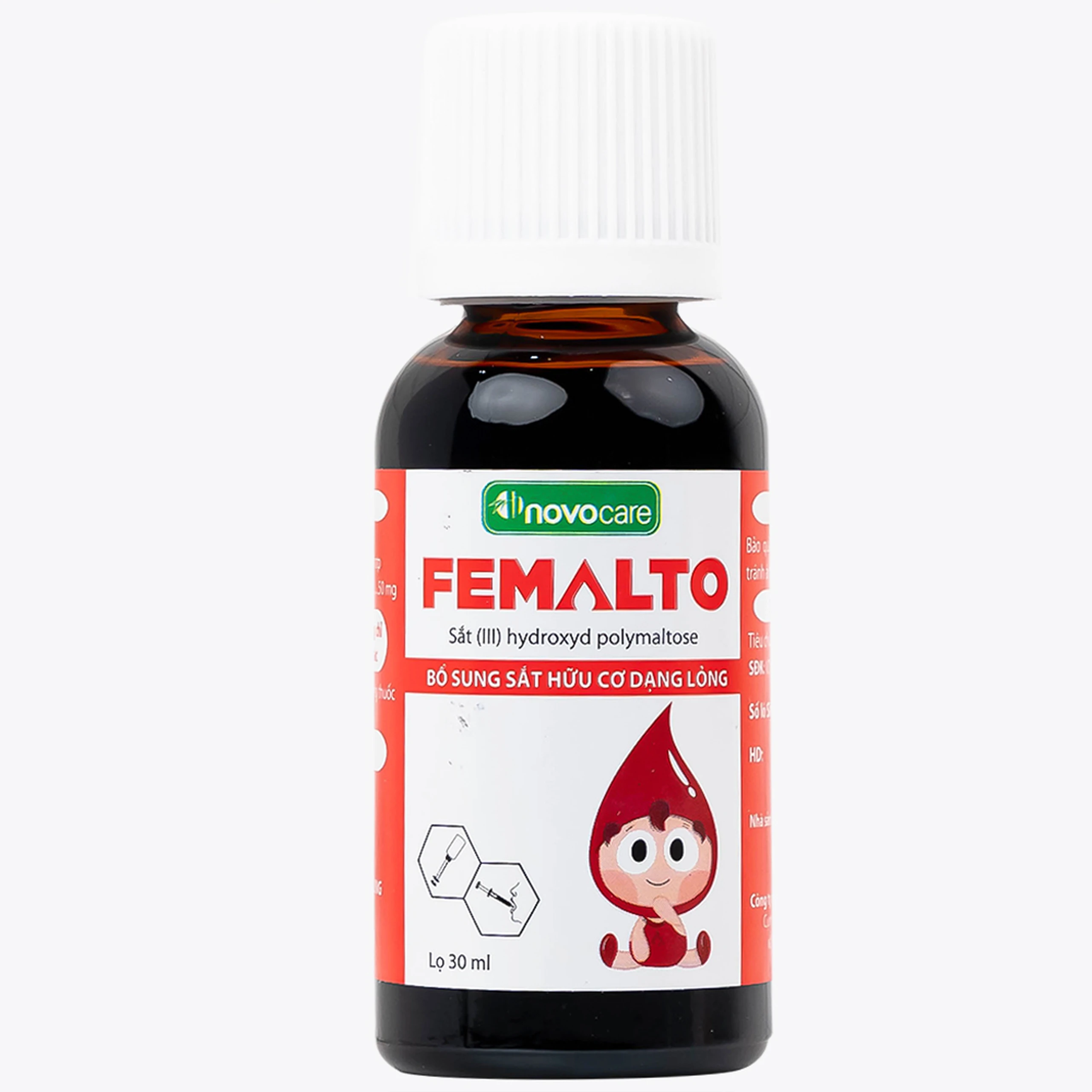 Dung dịch uống Femalto 30ml CPC1HN bổ sung sắt hữu cơ dạng lỏng