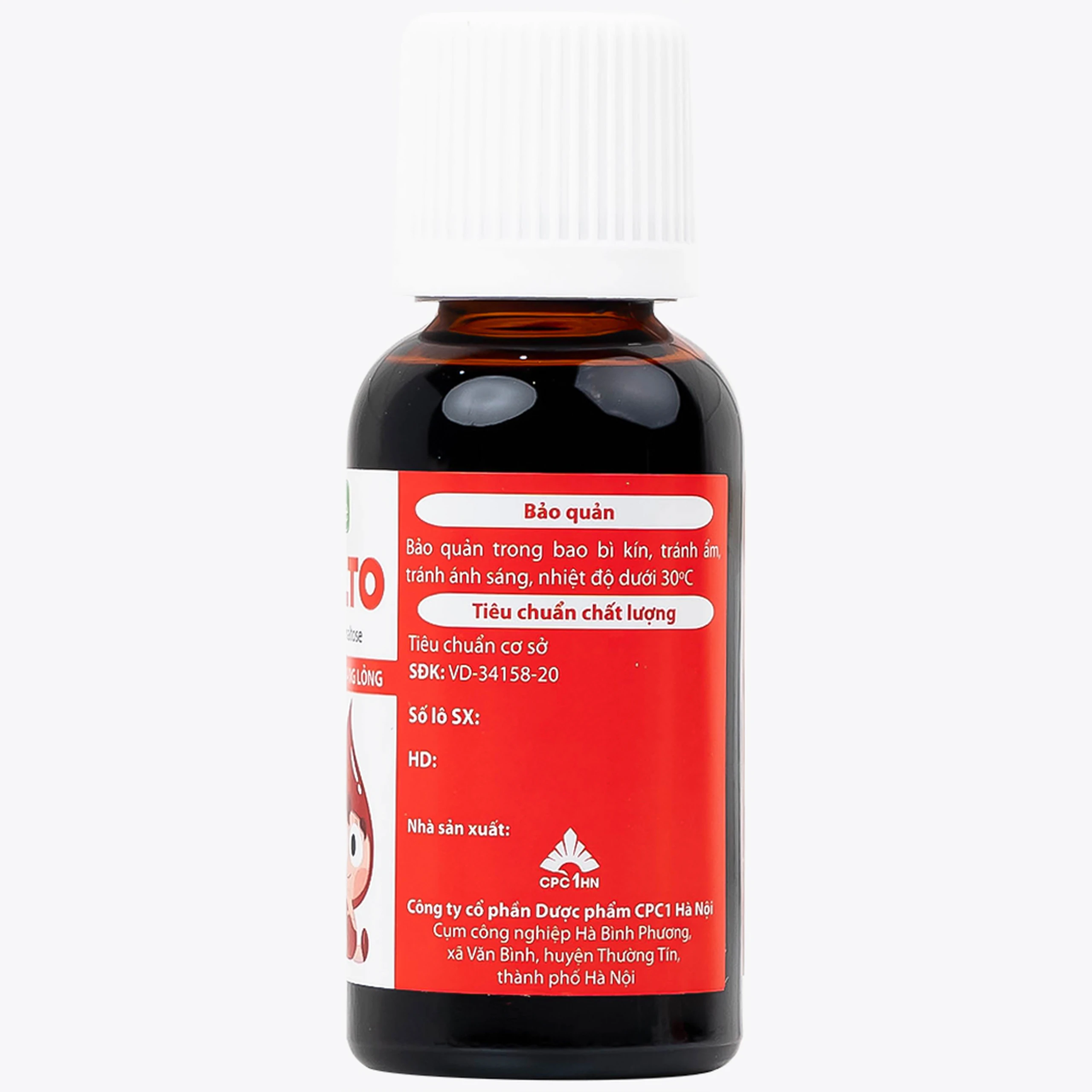 Dung dịch uống Femalto 30ml CPC1HN bổ sung sắt hữu cơ dạng lỏng