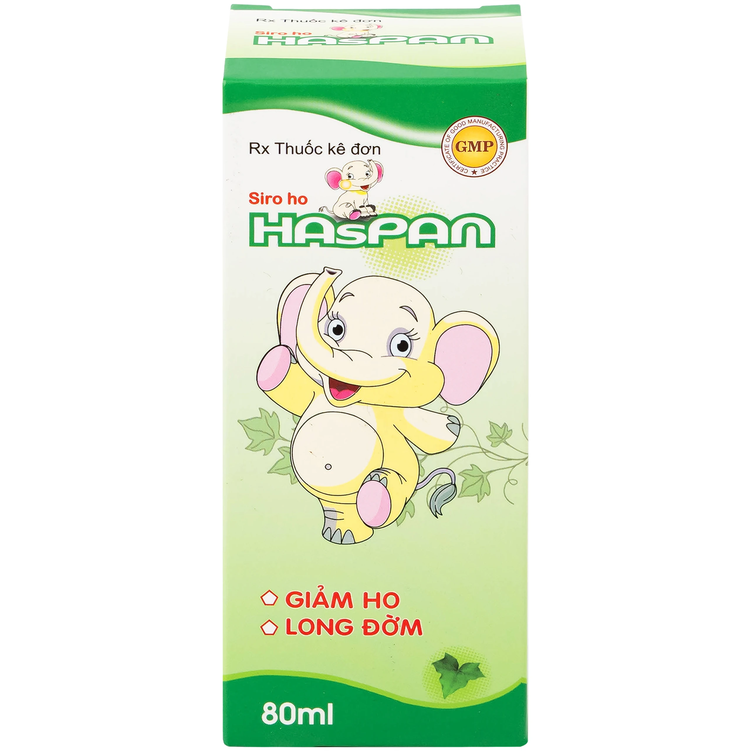 Siro ho Haspan 80ml giảm ho, long đờm, điều trị viêm đường hô hấp cấp có kèm ho