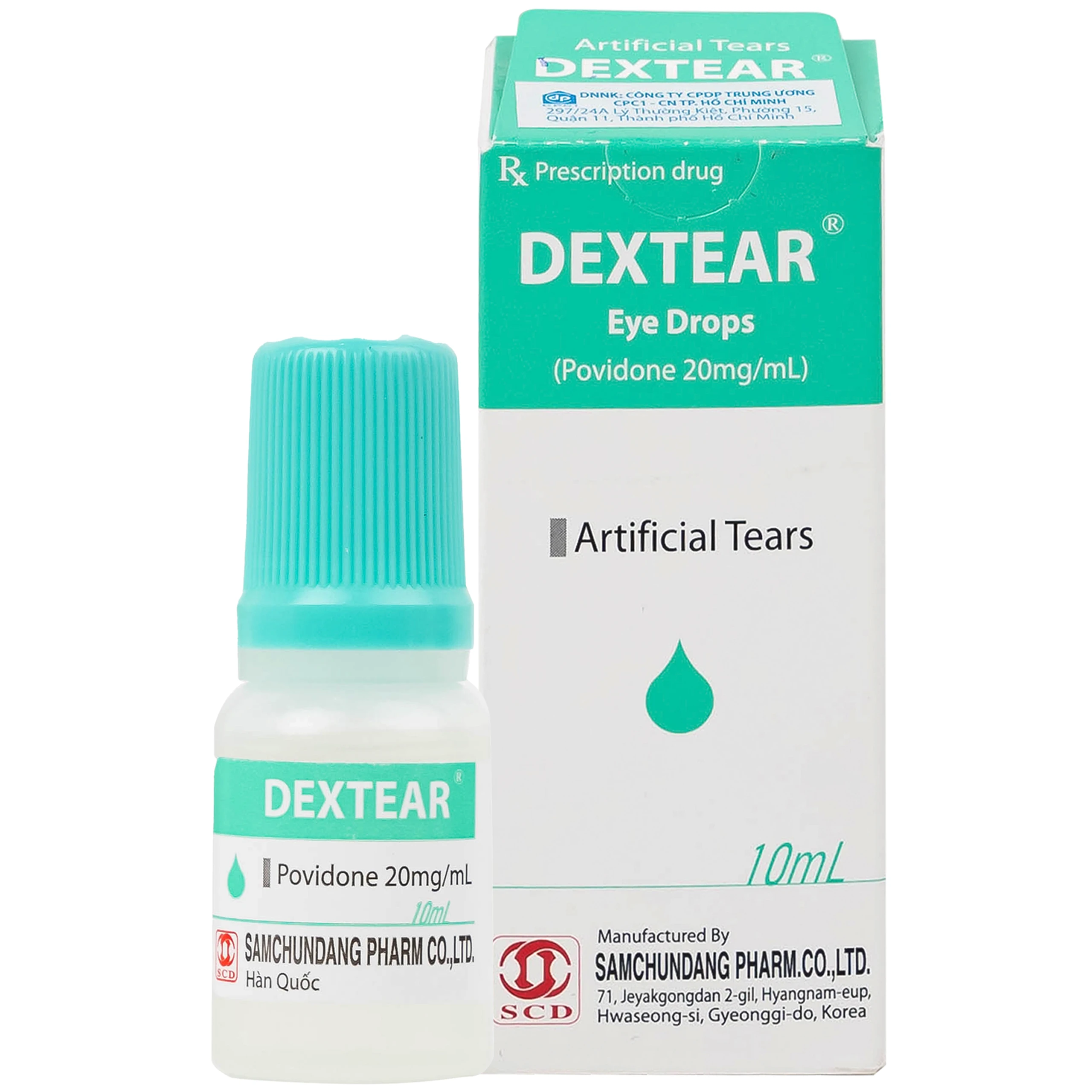 Thuốc nhỏ mắt Dextear 20mg/ml Samchundang Pharm điều trị triệu chứng khô mắt (10ml) 1