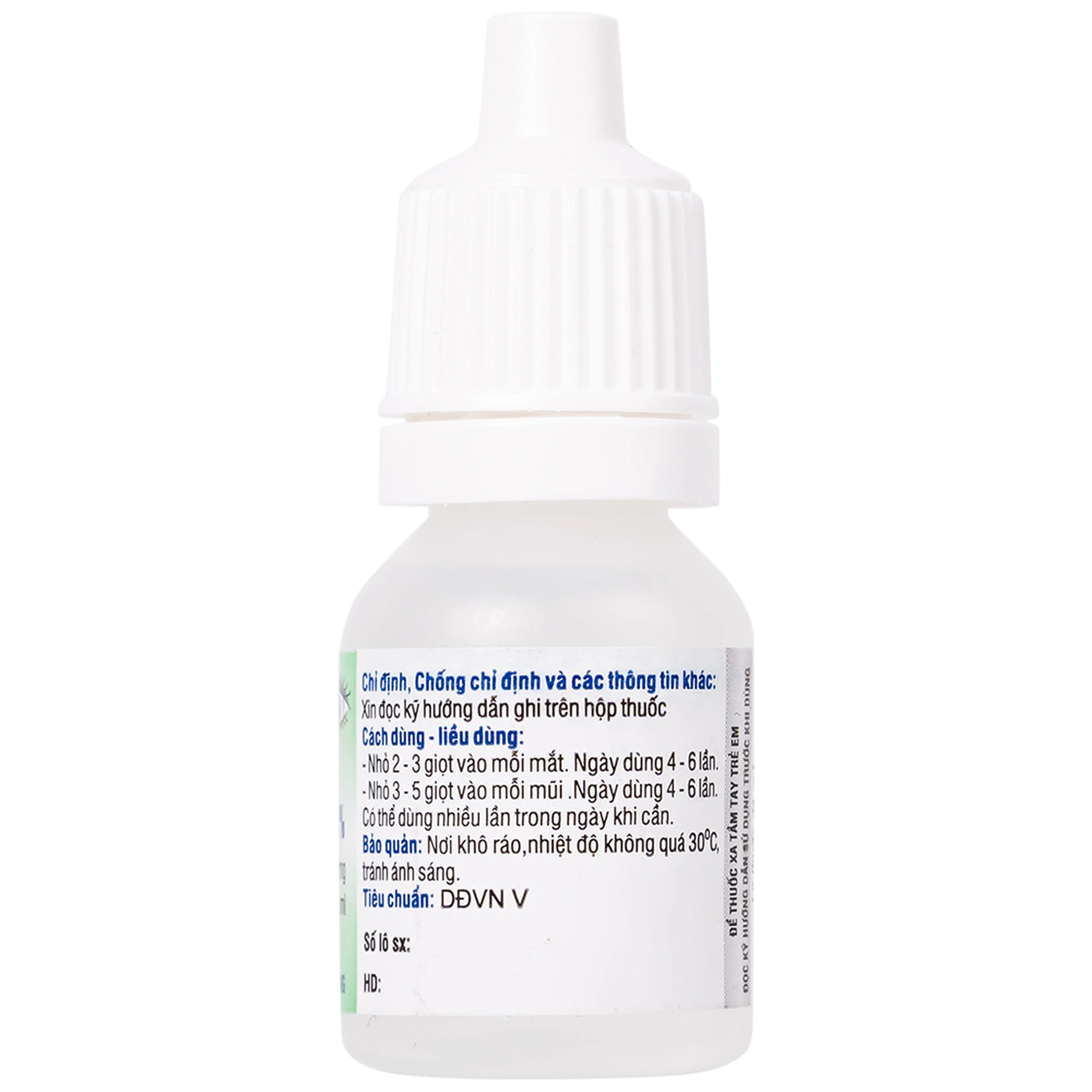 Thuốc nhỏ mắt, mũi Natri Clorid 0,9% HDPharma điều trị triệu chứng mỏi mắt, mắt đỏ, sổ mũi, nghẹt mũi (10ml)