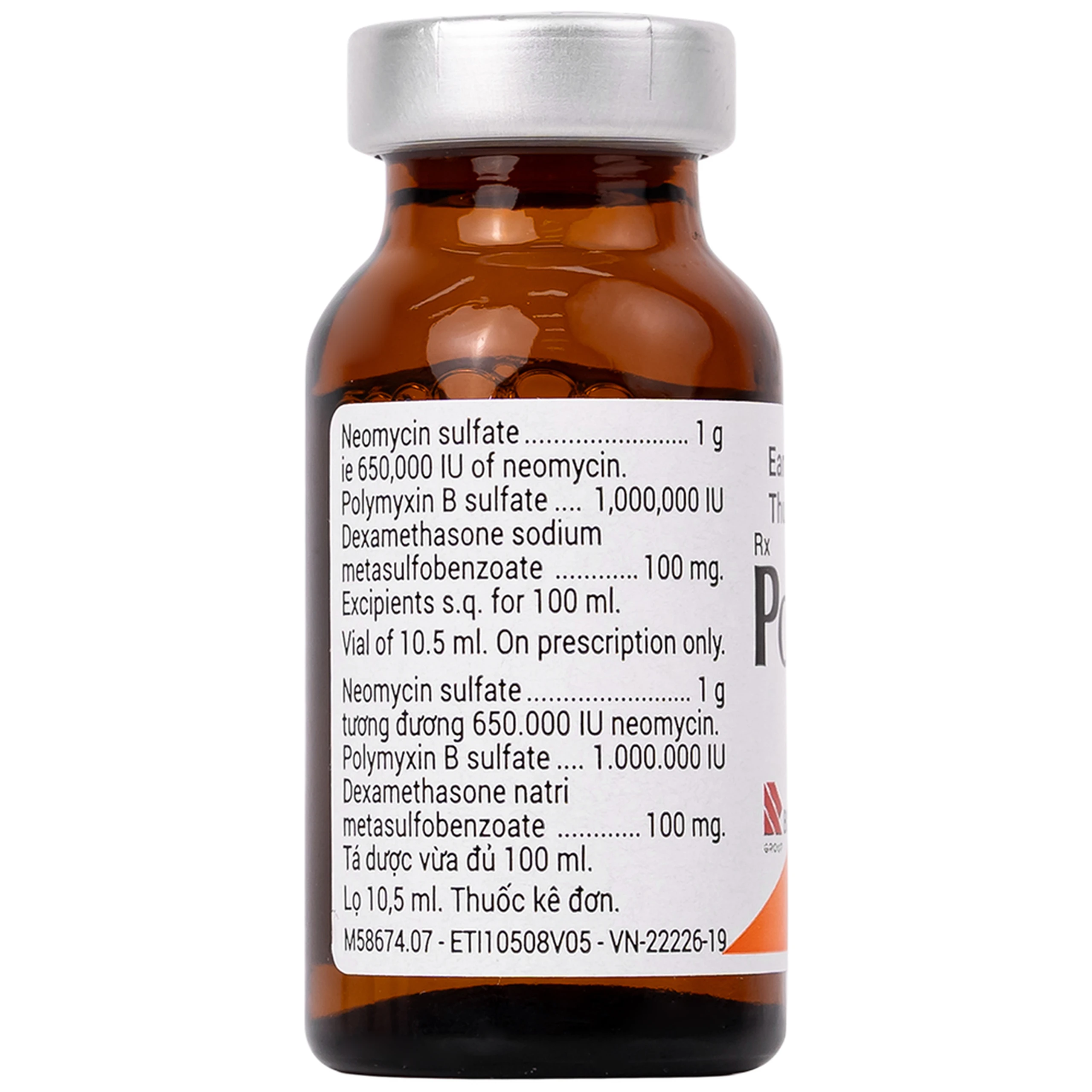 Thuốc Polydexa Bouchara điều trị viêm tai ngoài (10.5ml)