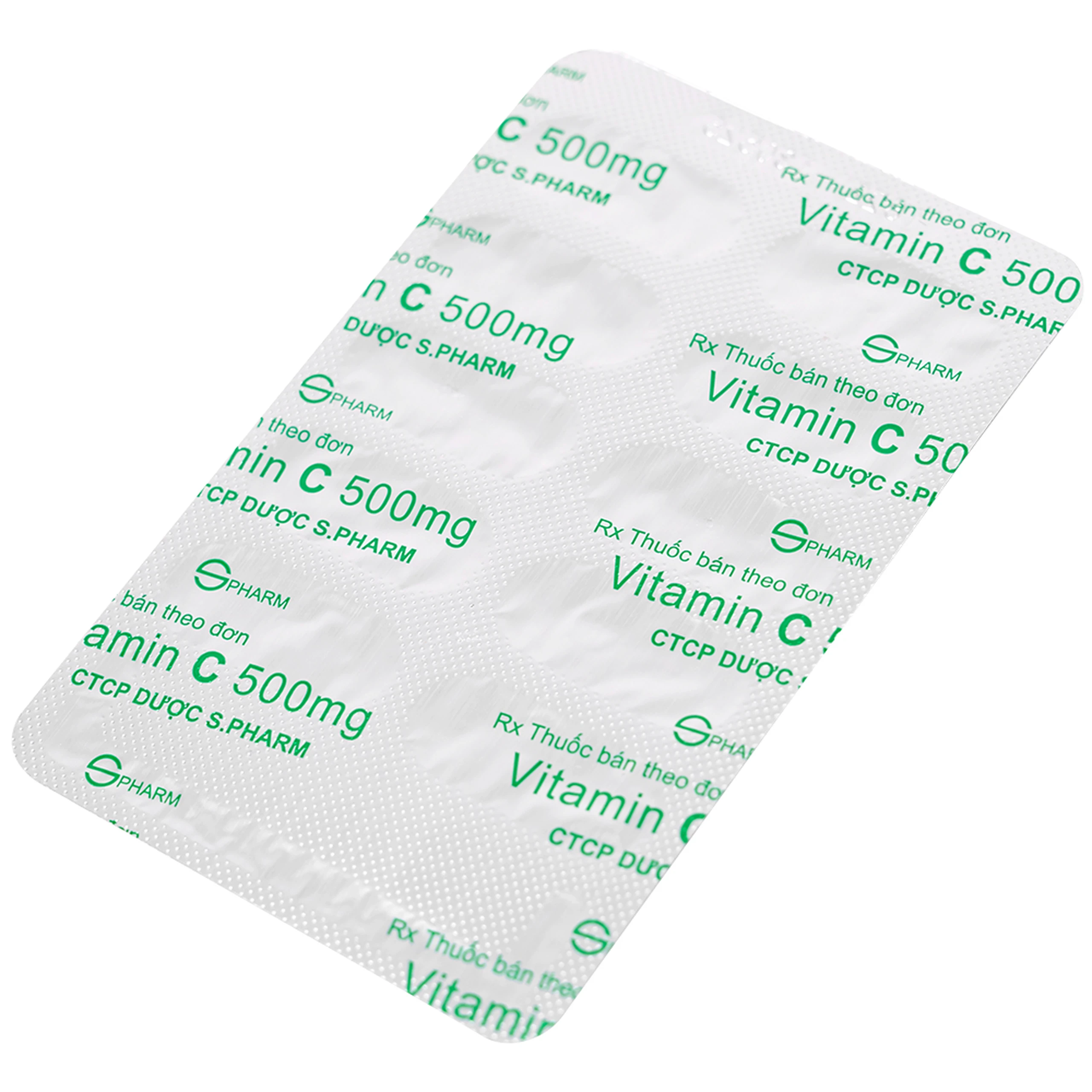 Thuốc Vitamin C 500mg SPHARM phòng và trị thiếu vitamin C (10 vỉ x 10 viên)