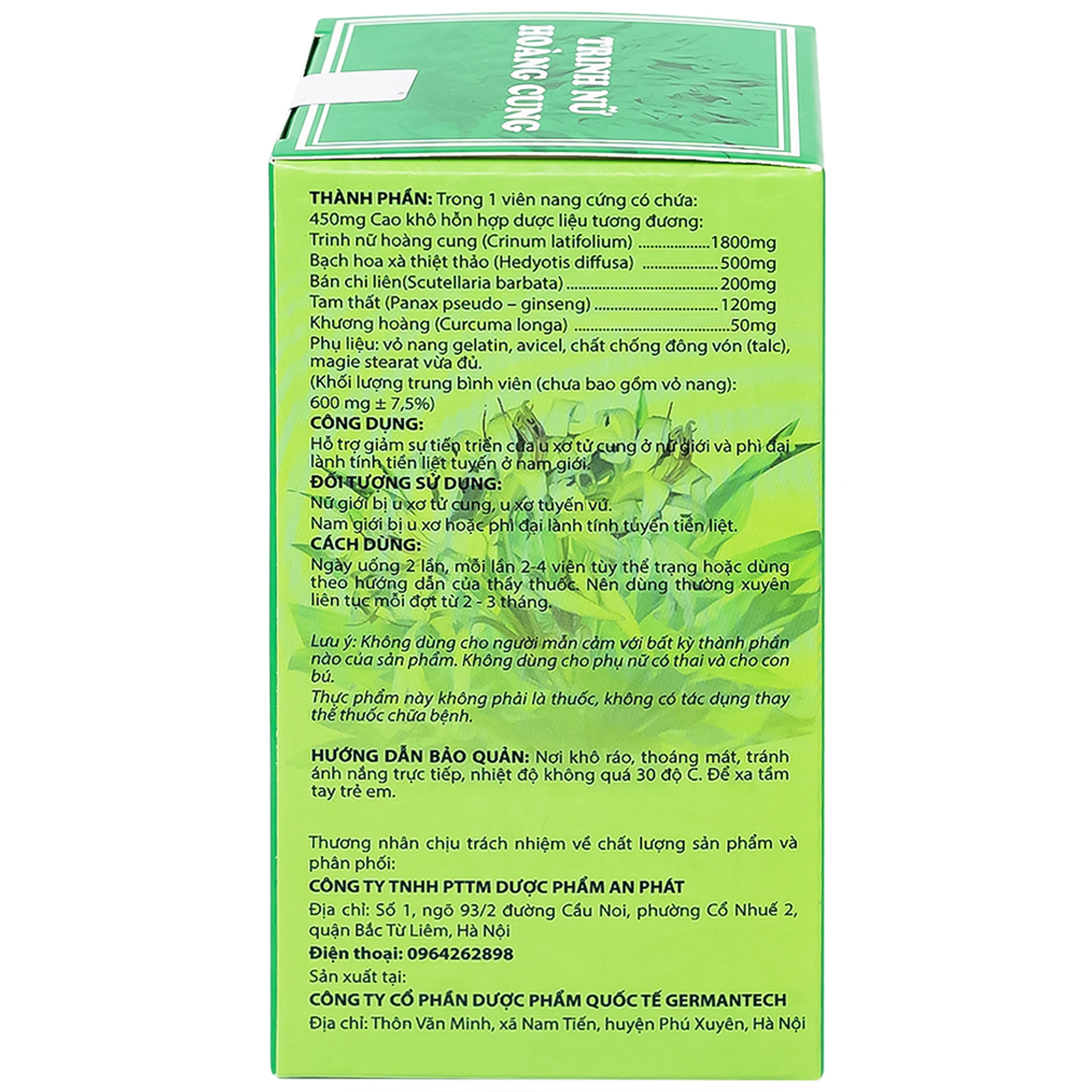 Viên hỗ trợ giảm sự tiến triển của u xơ tử cung Trinh Nữ Hoàng Cung Dolexphar (60 viên)