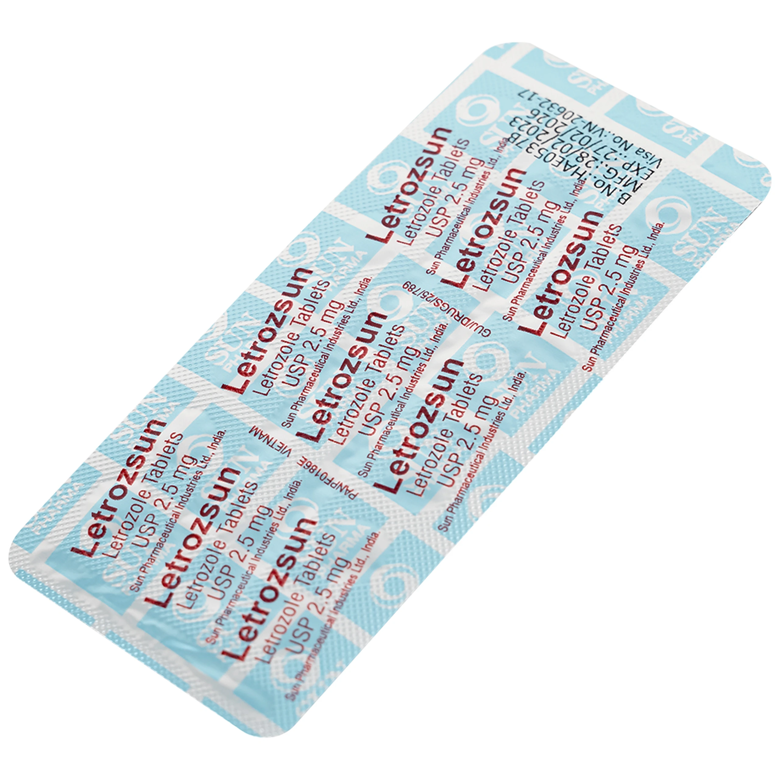 Thuốc Letrozsun 2.5mg Sun Pharma hỗ trợ điều trị ung thư vú (2 vỉ x 14 viên)