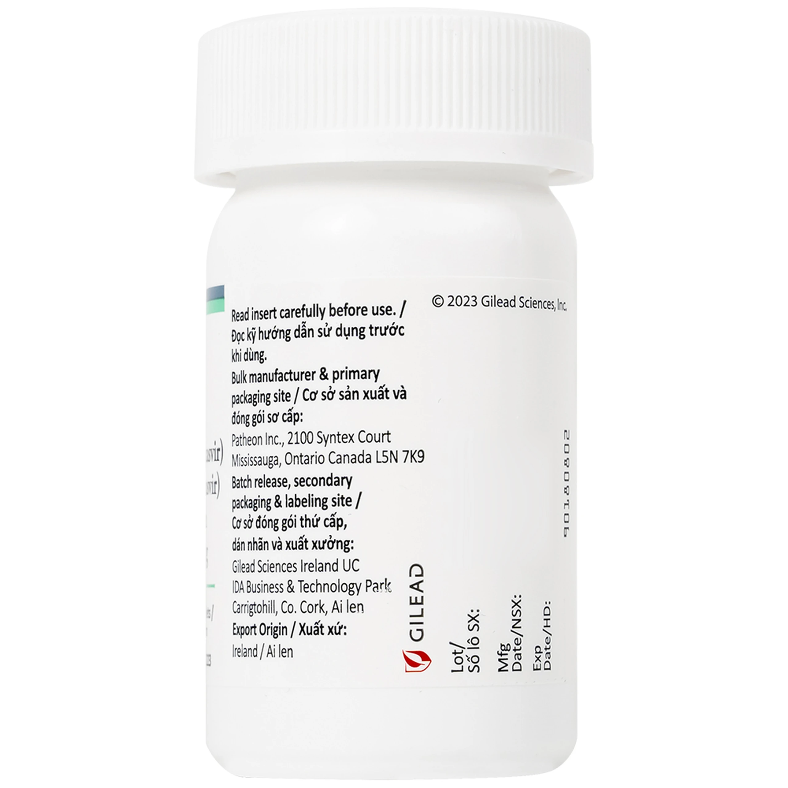 Thuốc Epclusa 400mg/100mg Gilead điều trị viêm gan C mãn tính (28 viên)