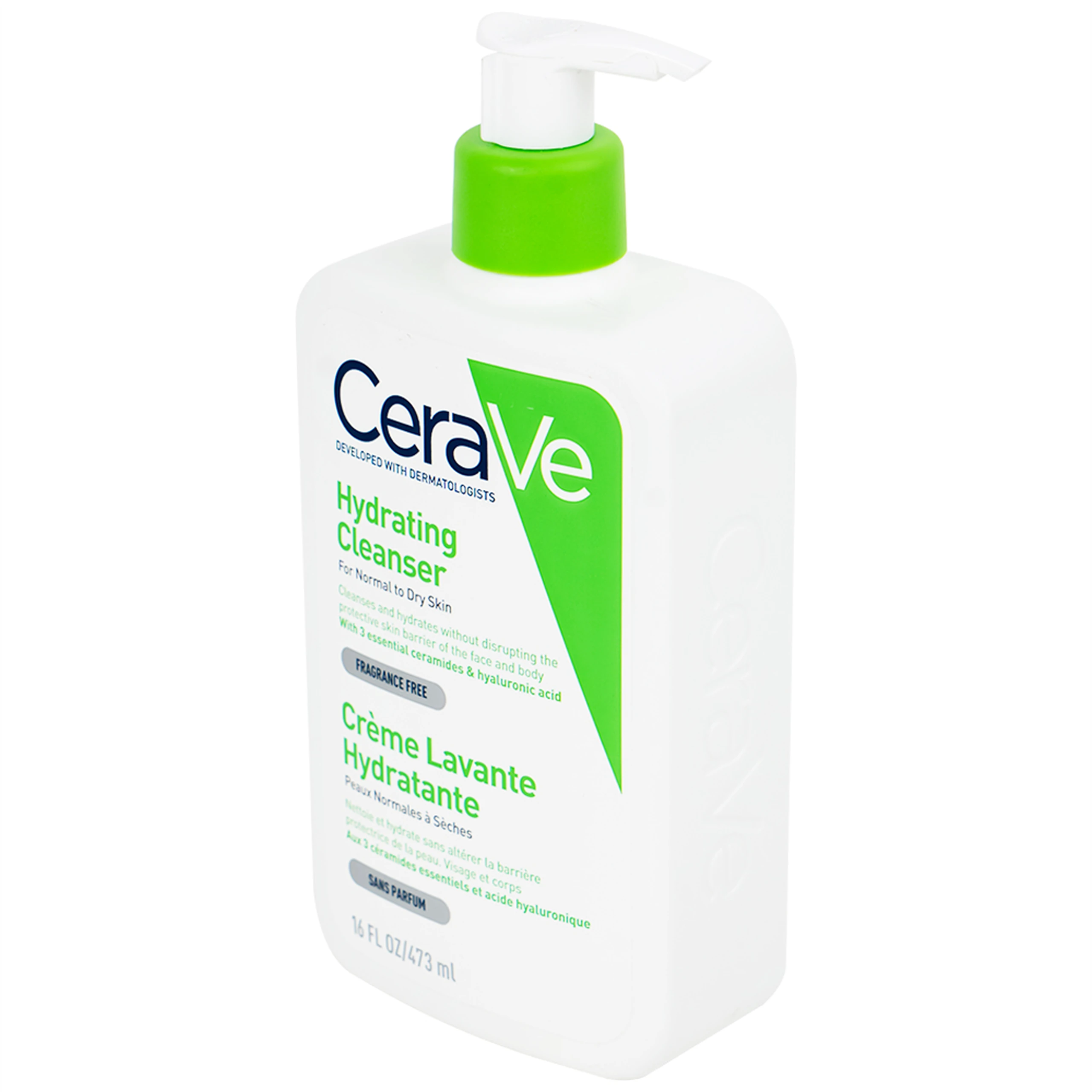 Sữa rửa mặt cho da thường và khô Cerave Hydrating Cleanser 473ml