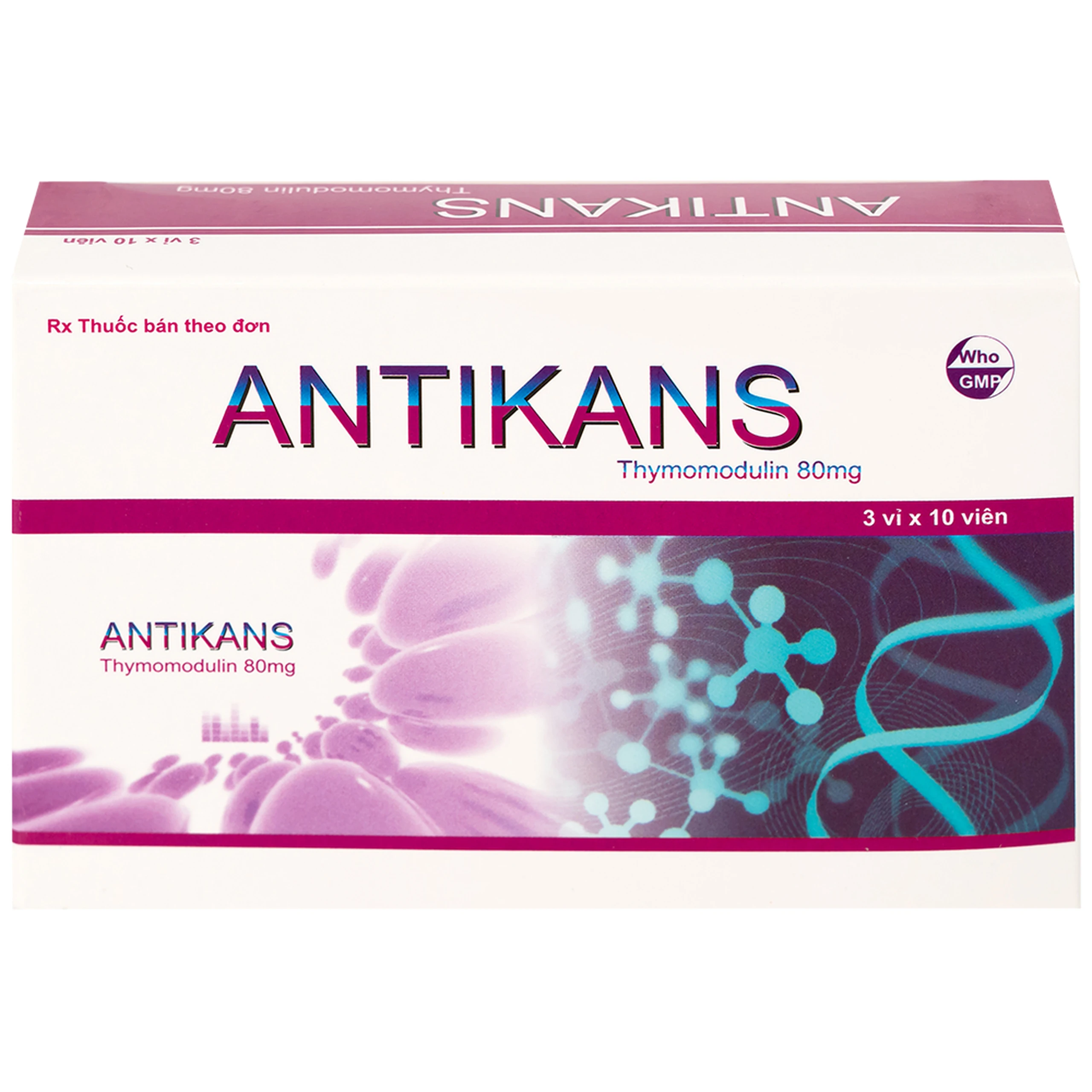 Thuốc Antikans Armephaco hỗ trợ tăng cường hệ miễn dịch (3 vỉ x 10 viên)