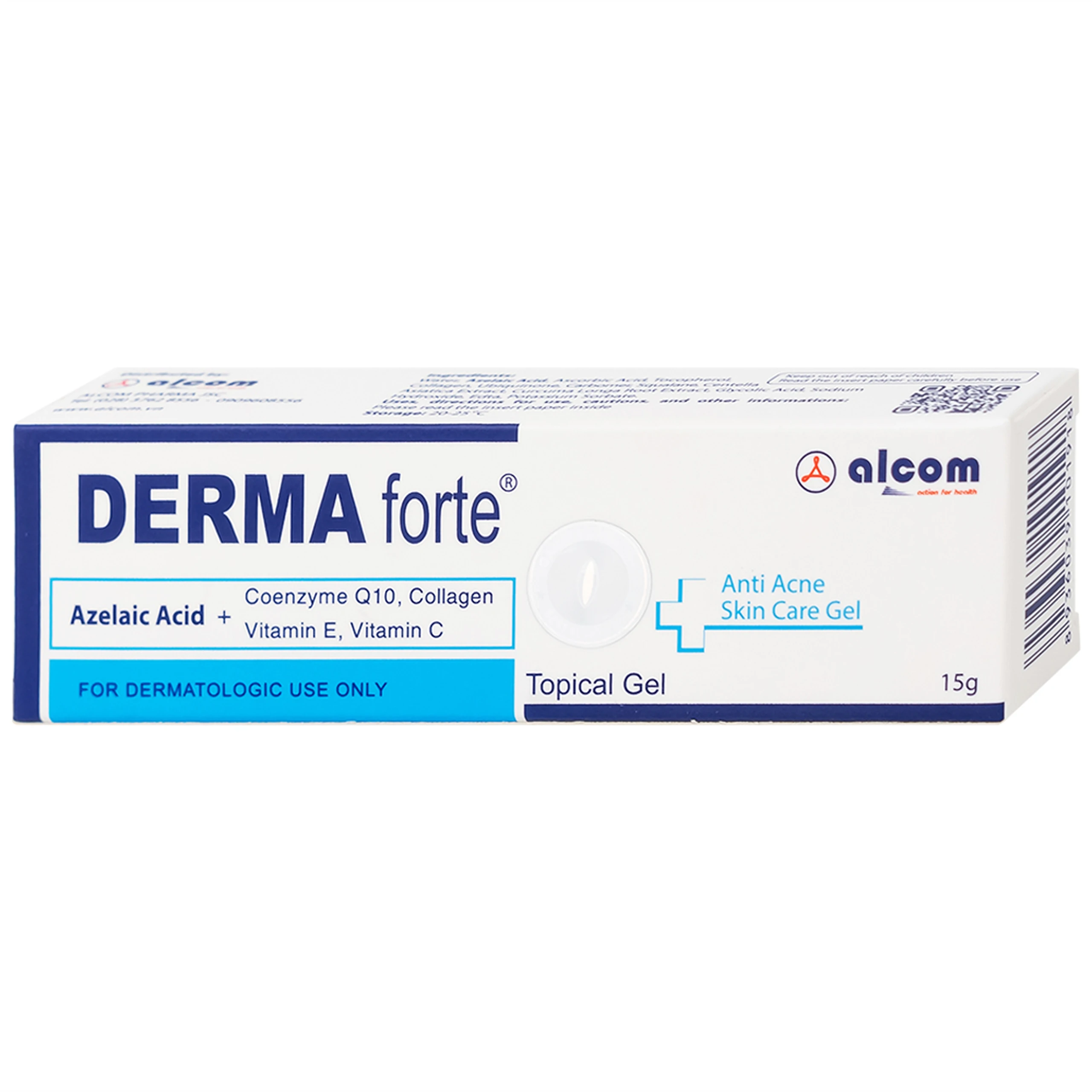 Gel bôi Derma Forte Gamma hỗ trợ cải thiện mụn và vết thâm (15g)