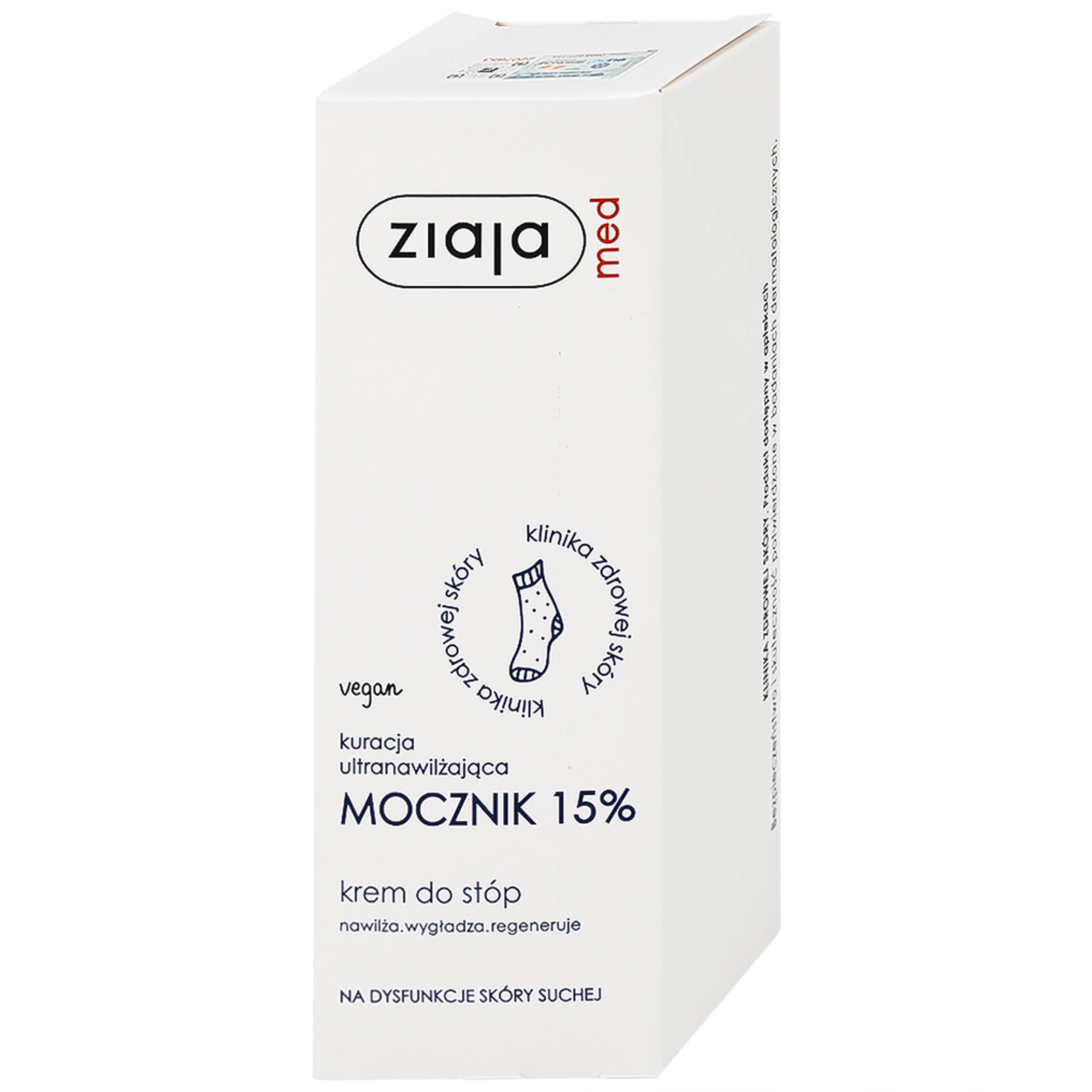 Kem dưỡng ẩm Ziaja Med 15% Urê mềm da, giảm khô (100ml)