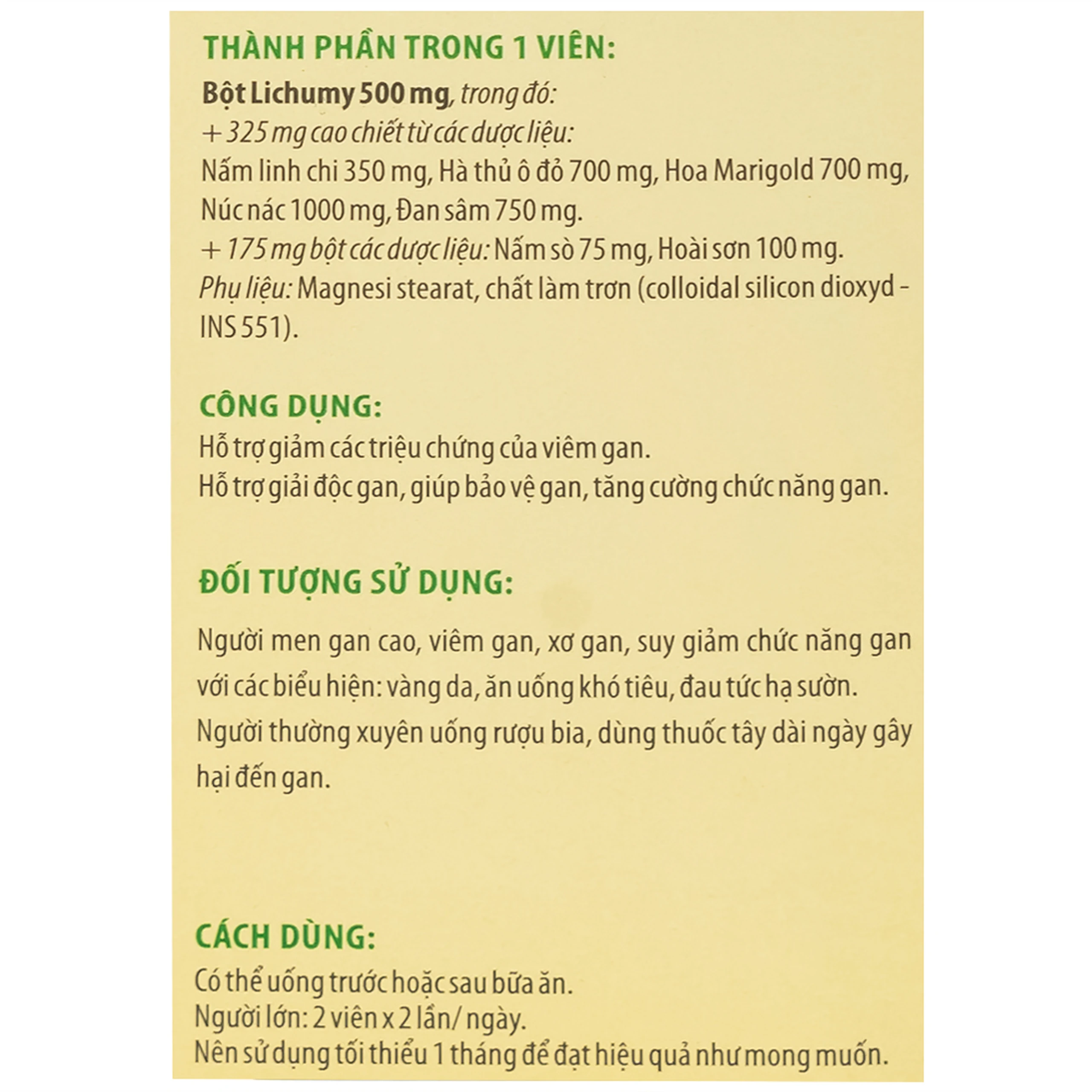 Viên uống hỗ trợ giải độc gan, giúp bảo vệ gan, giảm các triệu chứng của viêm gan Naturenz Gold DHG Pharma (100 viên)