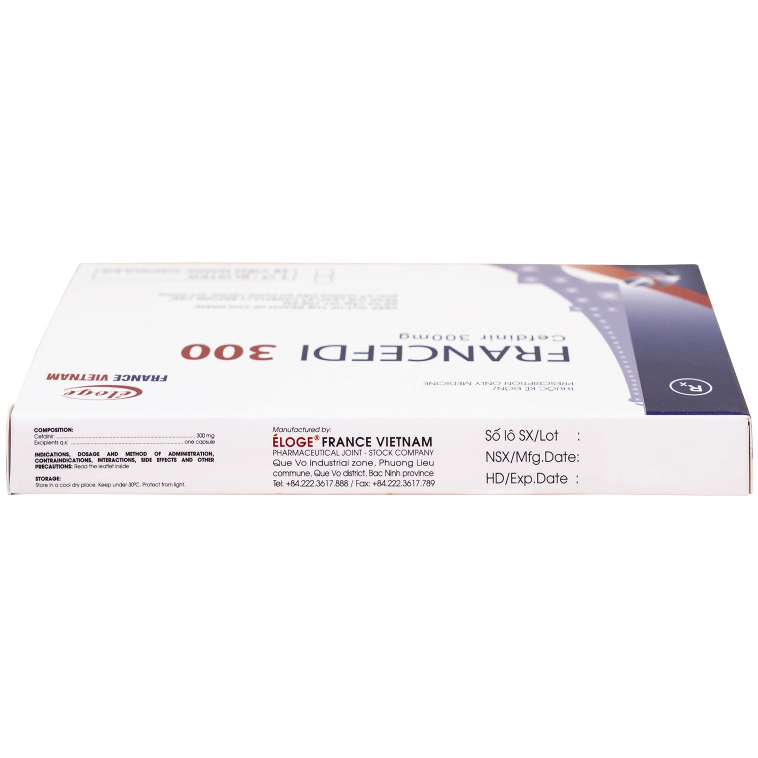Thuốc Francefdi 300mg Eloge trị viêm họng, viêm amidan, viêm xoang, viêm phế quản (1 vỉ x 10 viên) 3