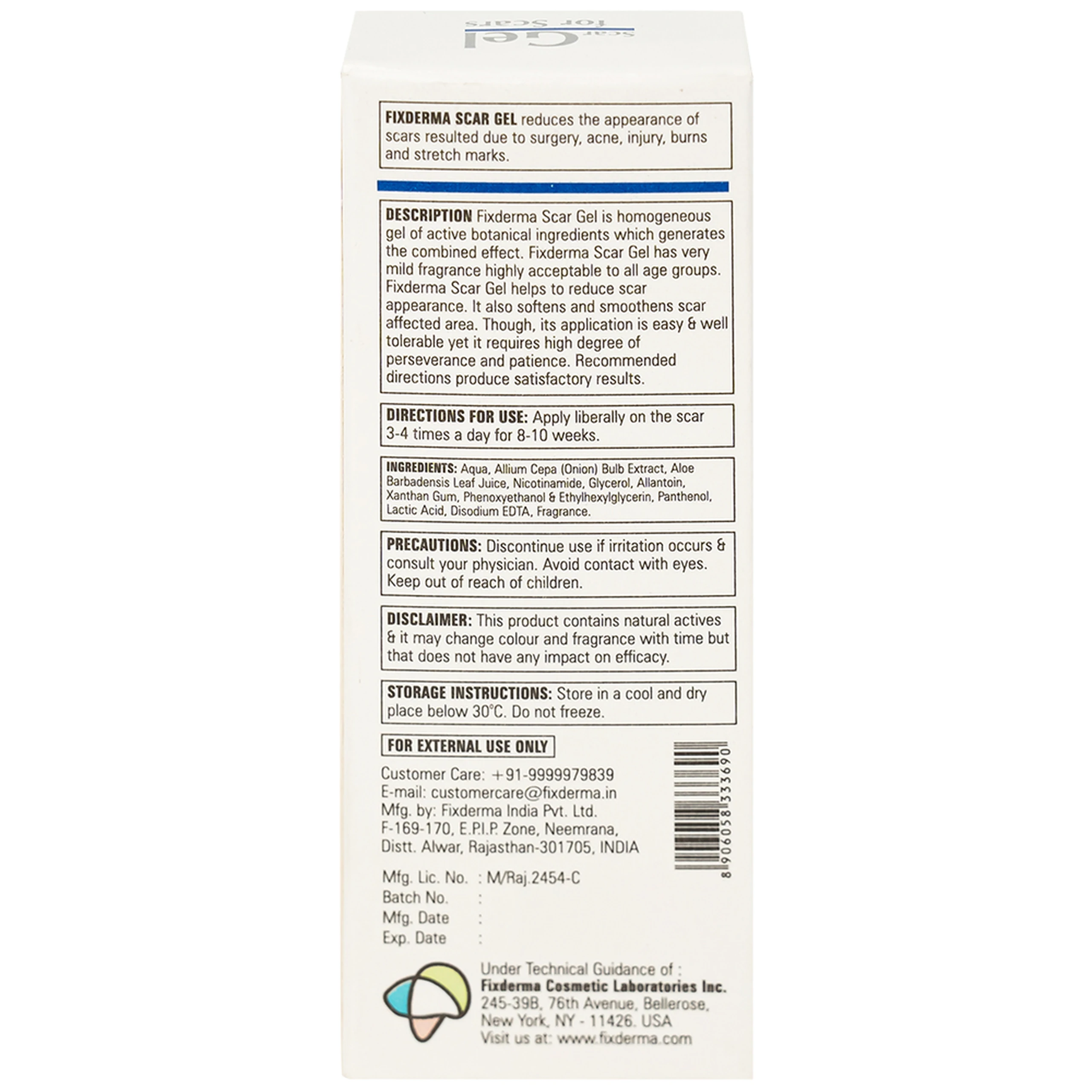 Kem bôi Fixderma Scar Gel hỗ trợ làm mờ vết sẹo, dưỡng ẩm da (7ml)