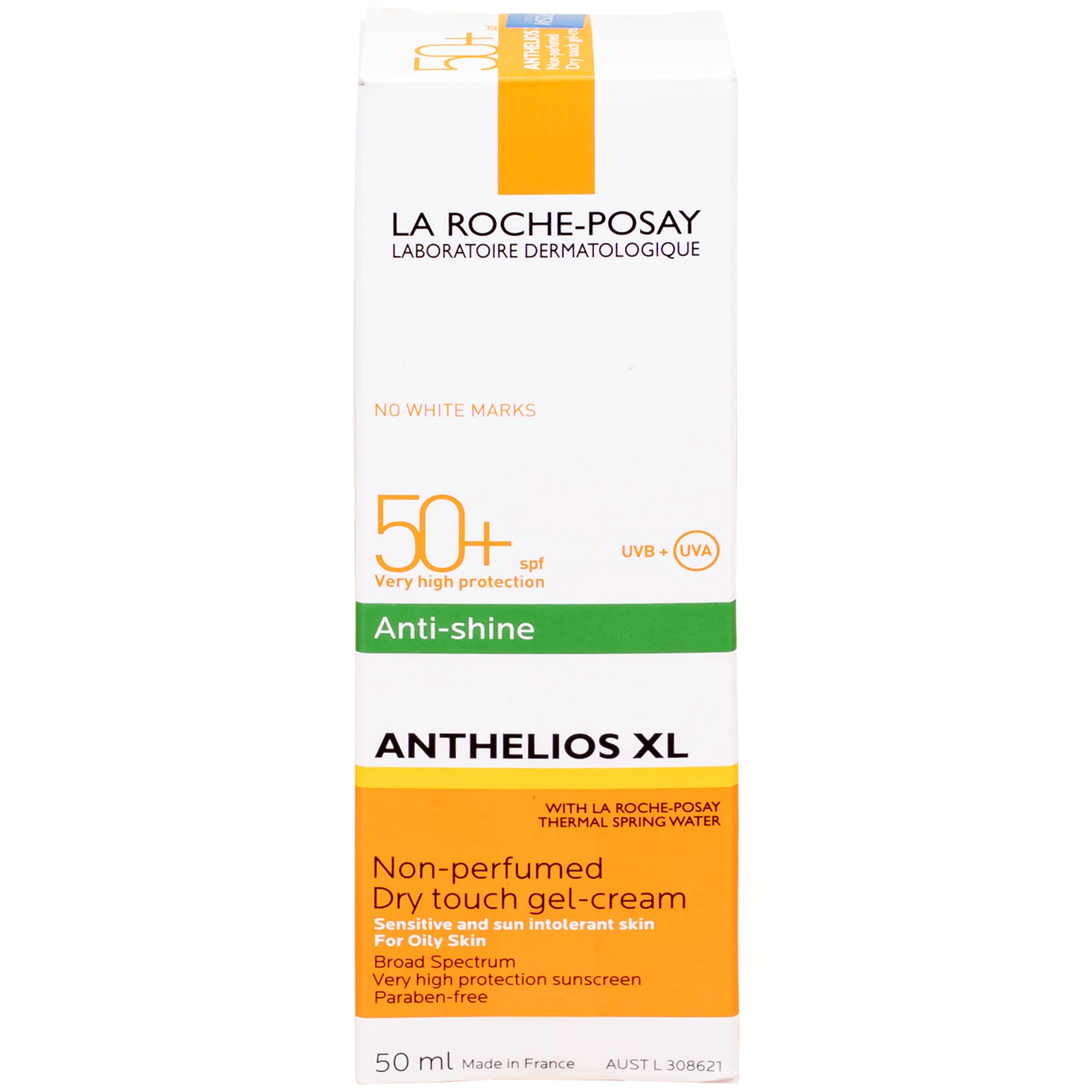 Kem chống nắng giảm bóng nhờn La Roche-posay Laboratoire Dermatologique Anthelios Xl Anti-shine Non-perfumed Dry Touch Gel-cream SPF 50+ PA++++ 50ml