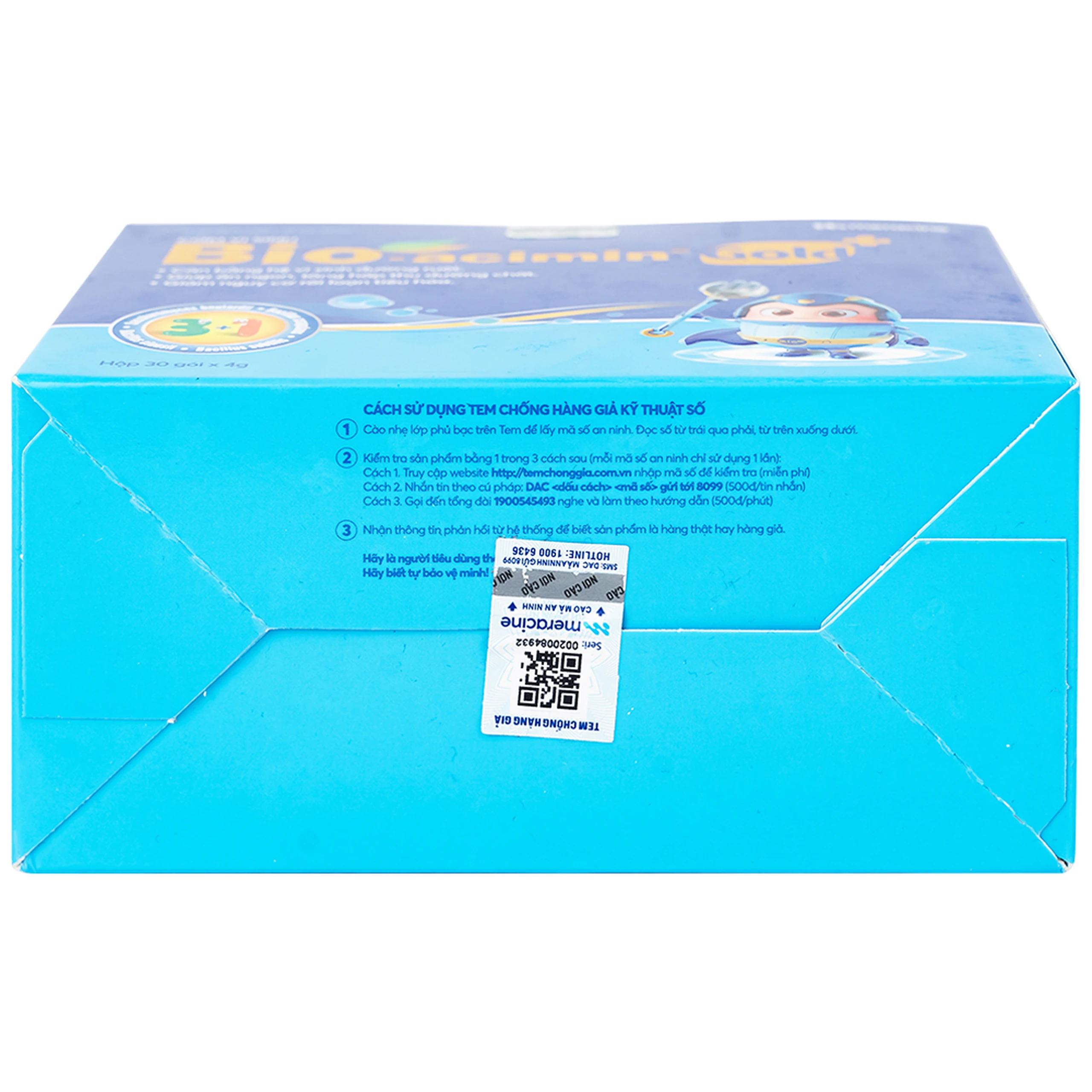 Cốm vi sinh hỗ trợ tiêu hóa Bioacimin Gold Meracine (30 gói)