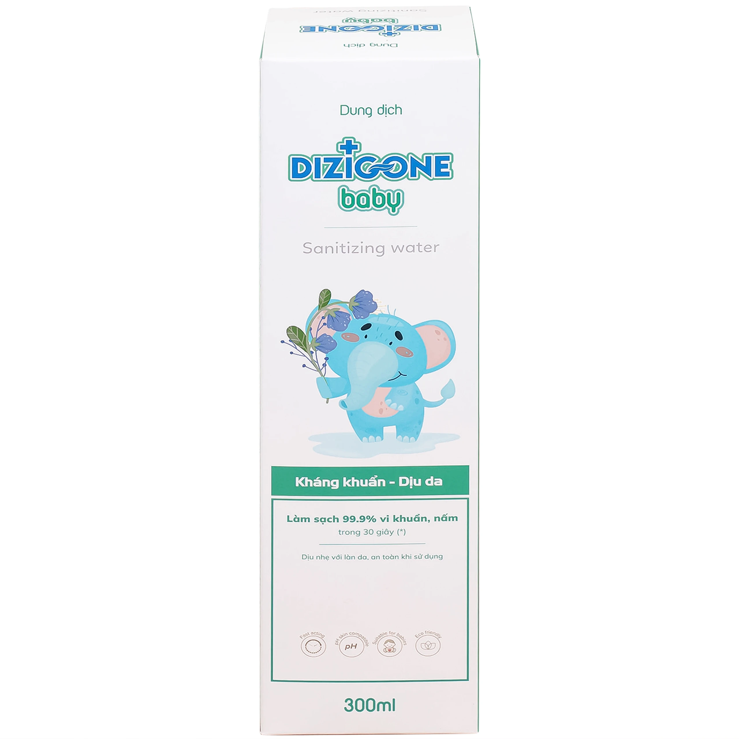 Xịt phục hồi da tổn thường Dizigone Baby Sanitizing Water 300ml