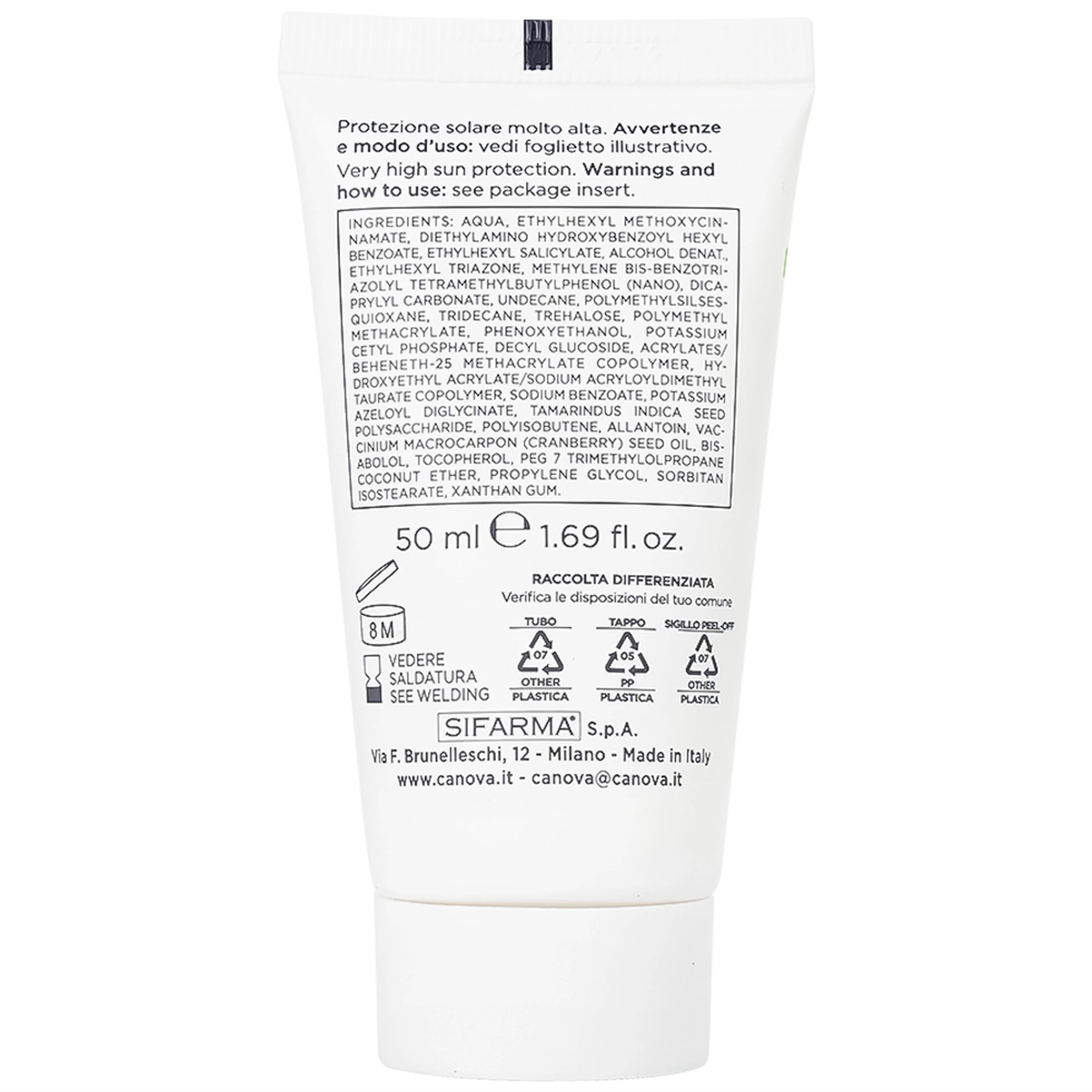 Kem ngừa mụn ban ngày Canova Acnell 50+ giúp chăm sóc và dưỡng ẩm cho da bị mụn, da kích ứng và da nhạy cảm (50ml)