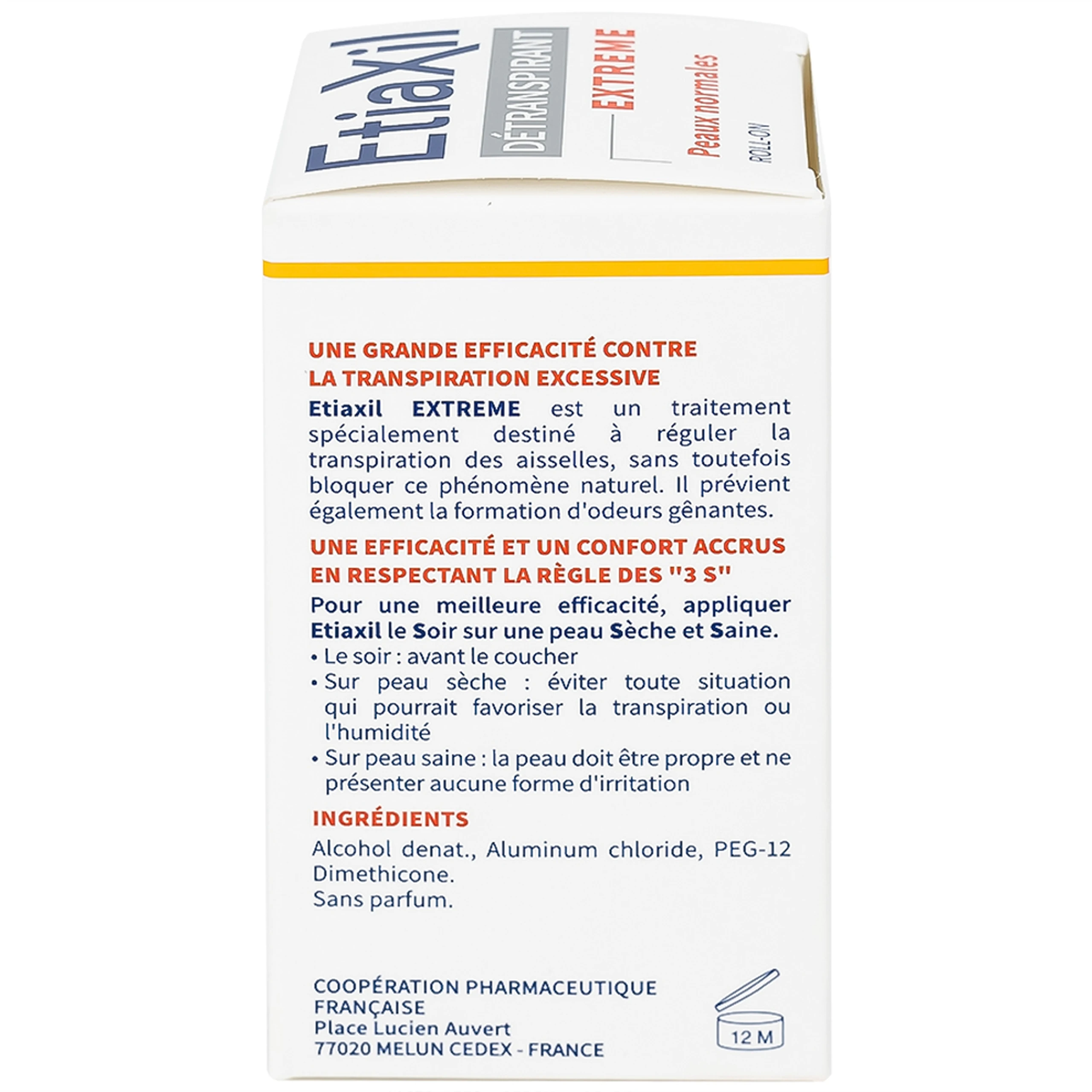 Lăn khử mùi Etiaxil Detranspirant Extreme Peaux Normales giúp khử mùi cơ thể (15ml)