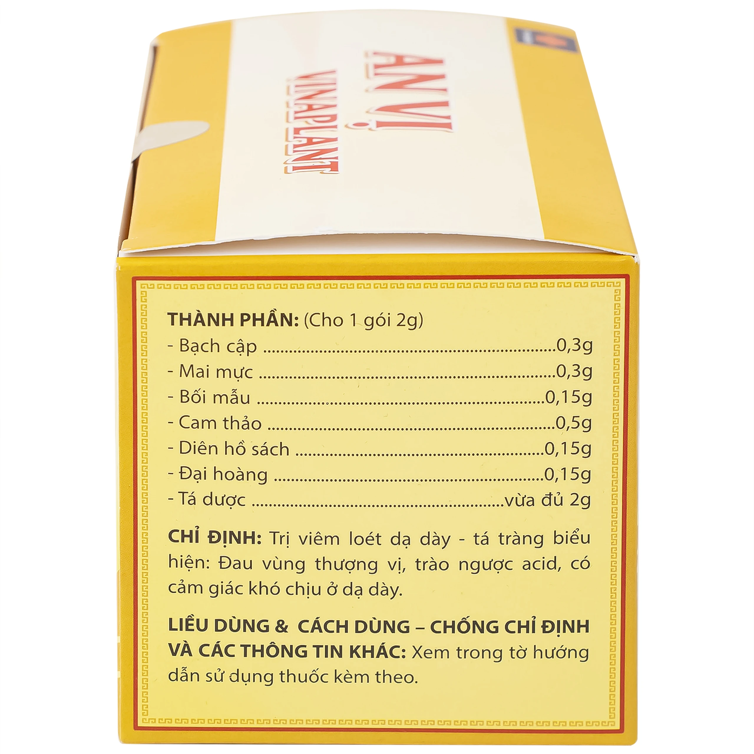 Thuốc An Vị Vinaplant TP Pharm điều trị viêm loét dạ dày - tá tràng (30 gói x 2g)