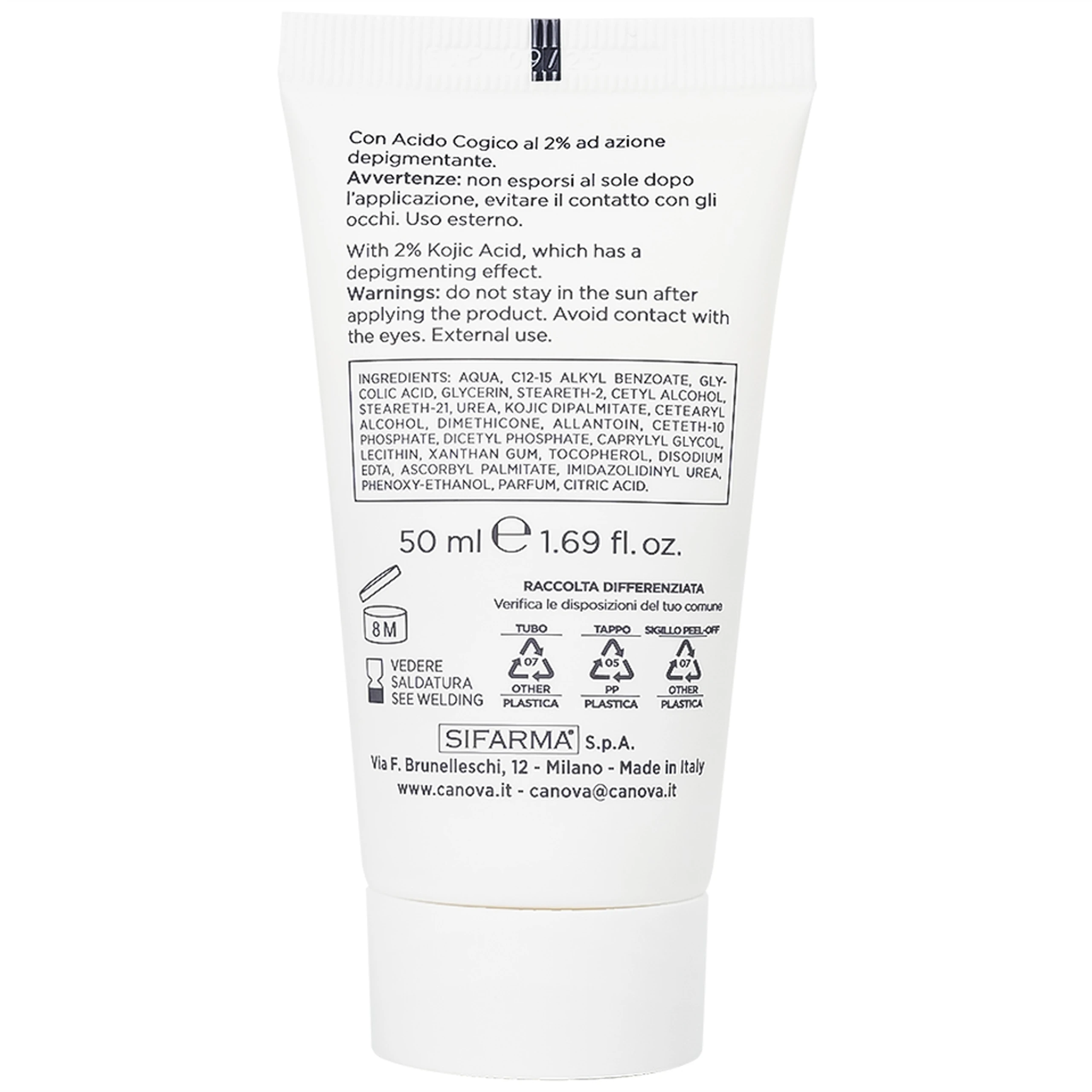 Kem mờ nám Canova 8+2 Sifarma hỗ trợ cải thiện tăng sắc tố da (50ml)