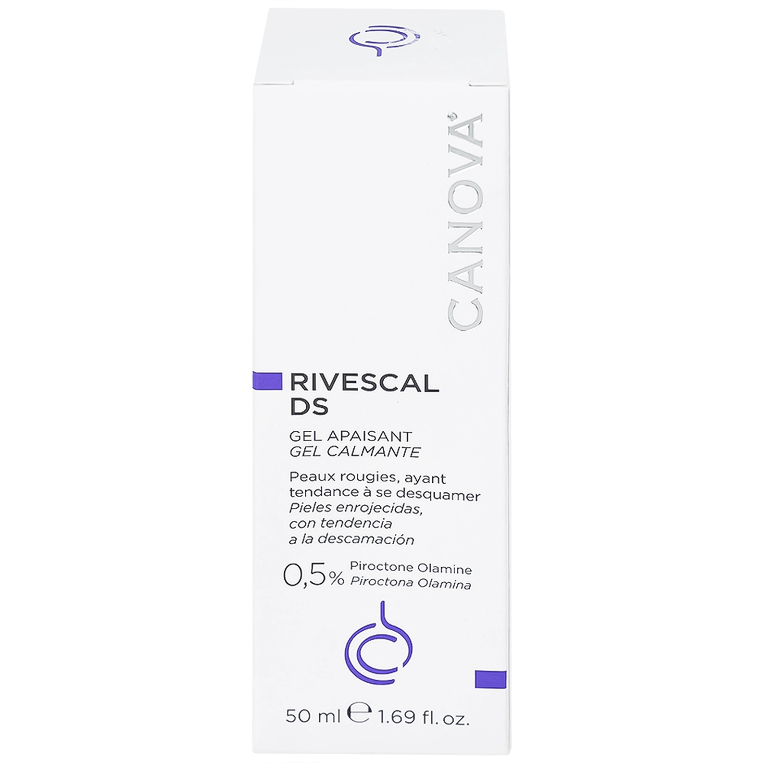 Gel bôi dịu da, ngăn ngừa tiết nhờn Canova Rivescal Ds Soothing Gel Siflarma 50ml