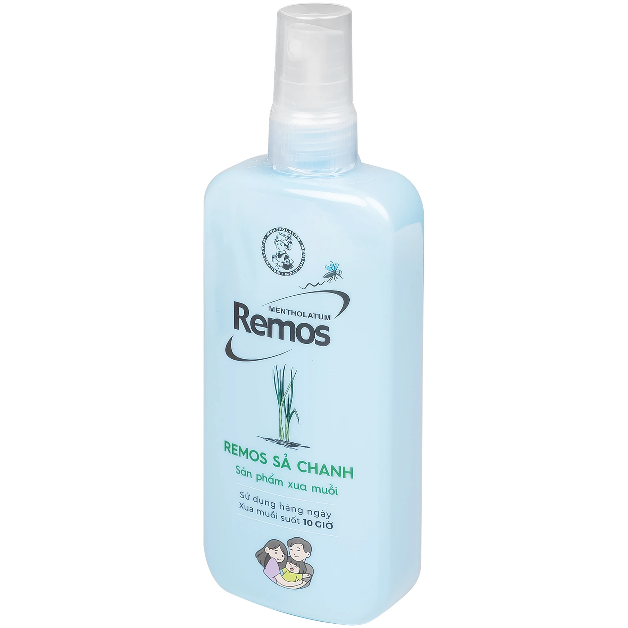 Xịt chống muỗi Remos hương sả chanh xua muỗi suốt 10 giờ (150ml)