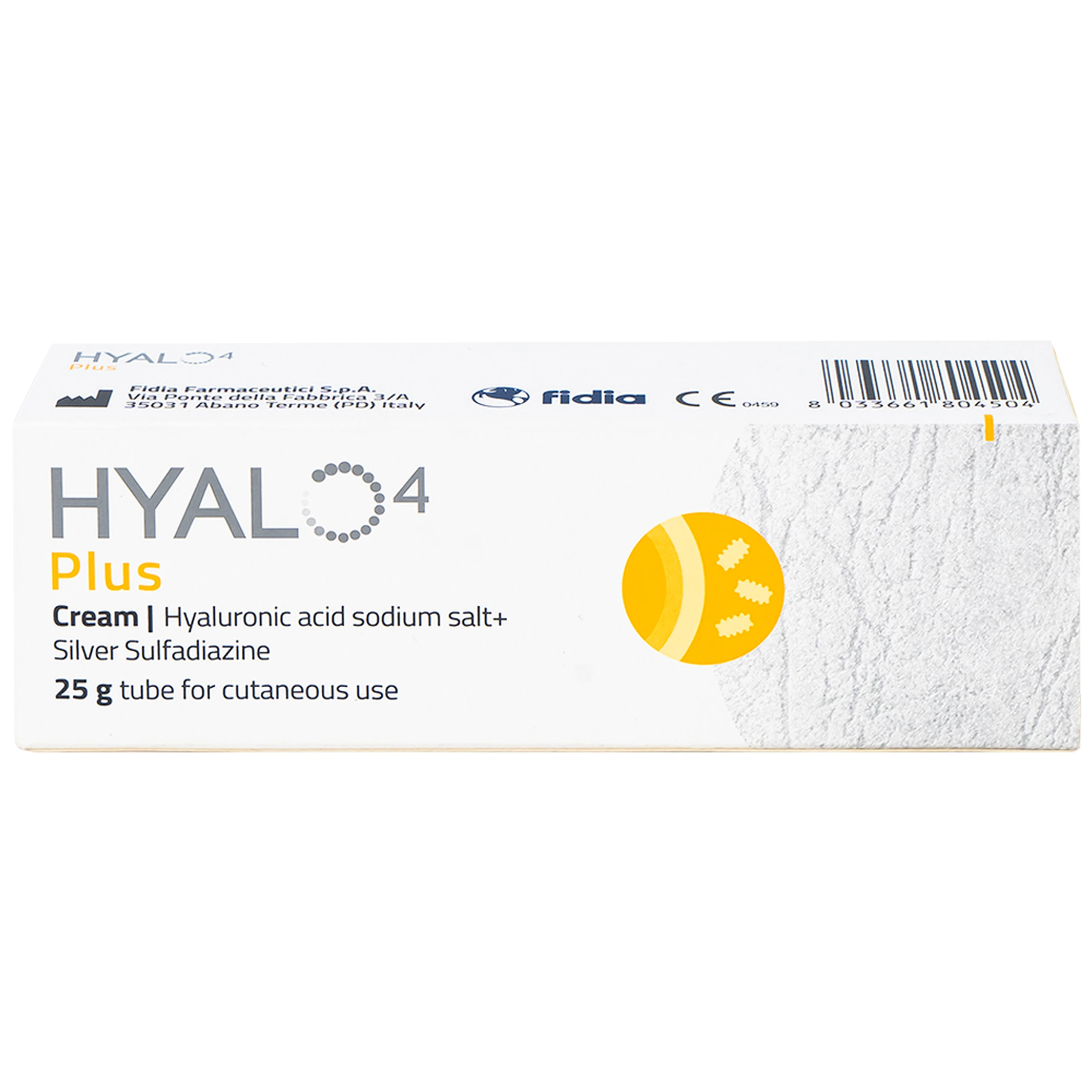 Kem bôi vết thương Hyalo4 Plus cream 25g hỗ trợ điều trị các vết thương hở cấp và mãn tính