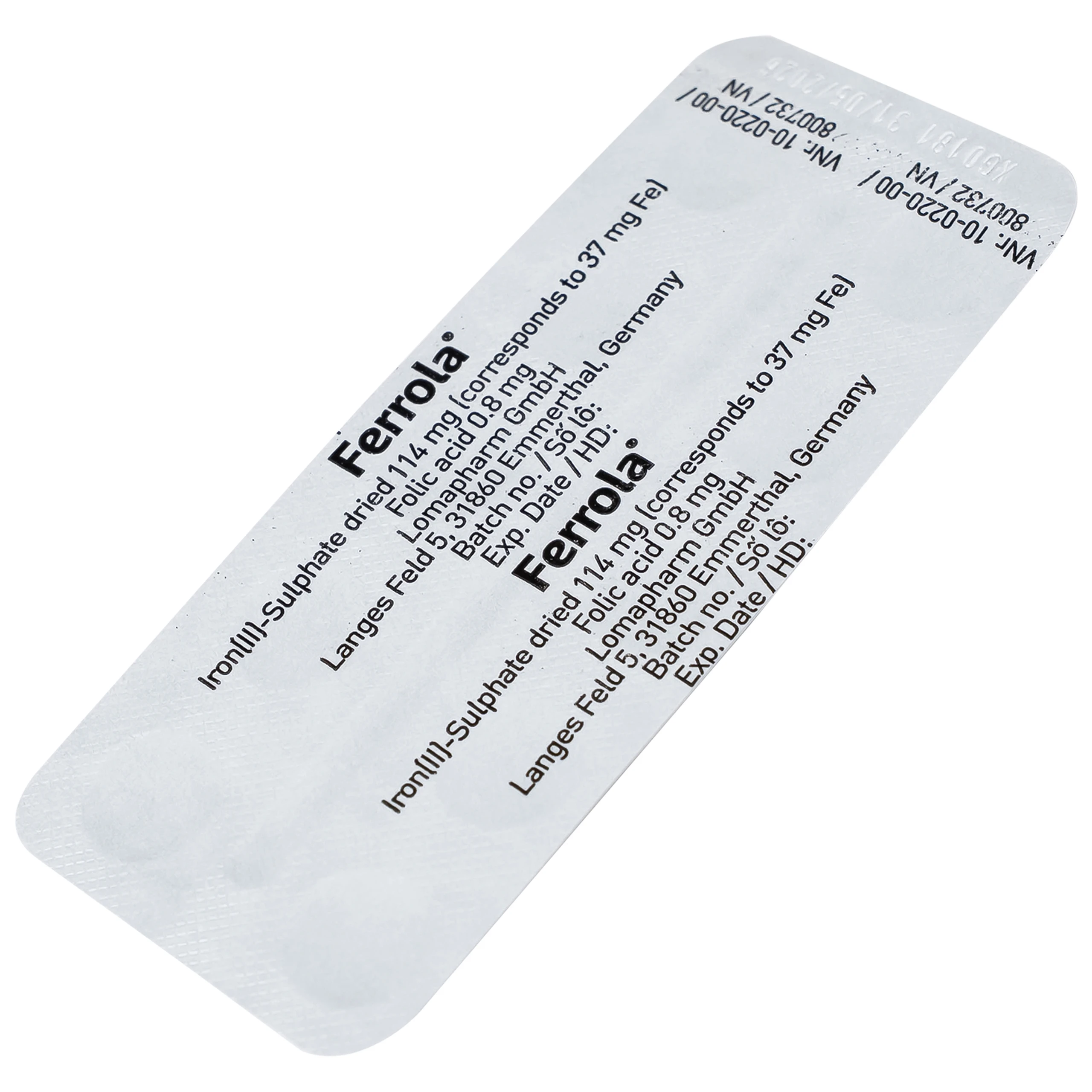 Thuốc Ferrola Worwag điều trị thiếu máu do thiếu sắt (5 vỉ x 10 viên)