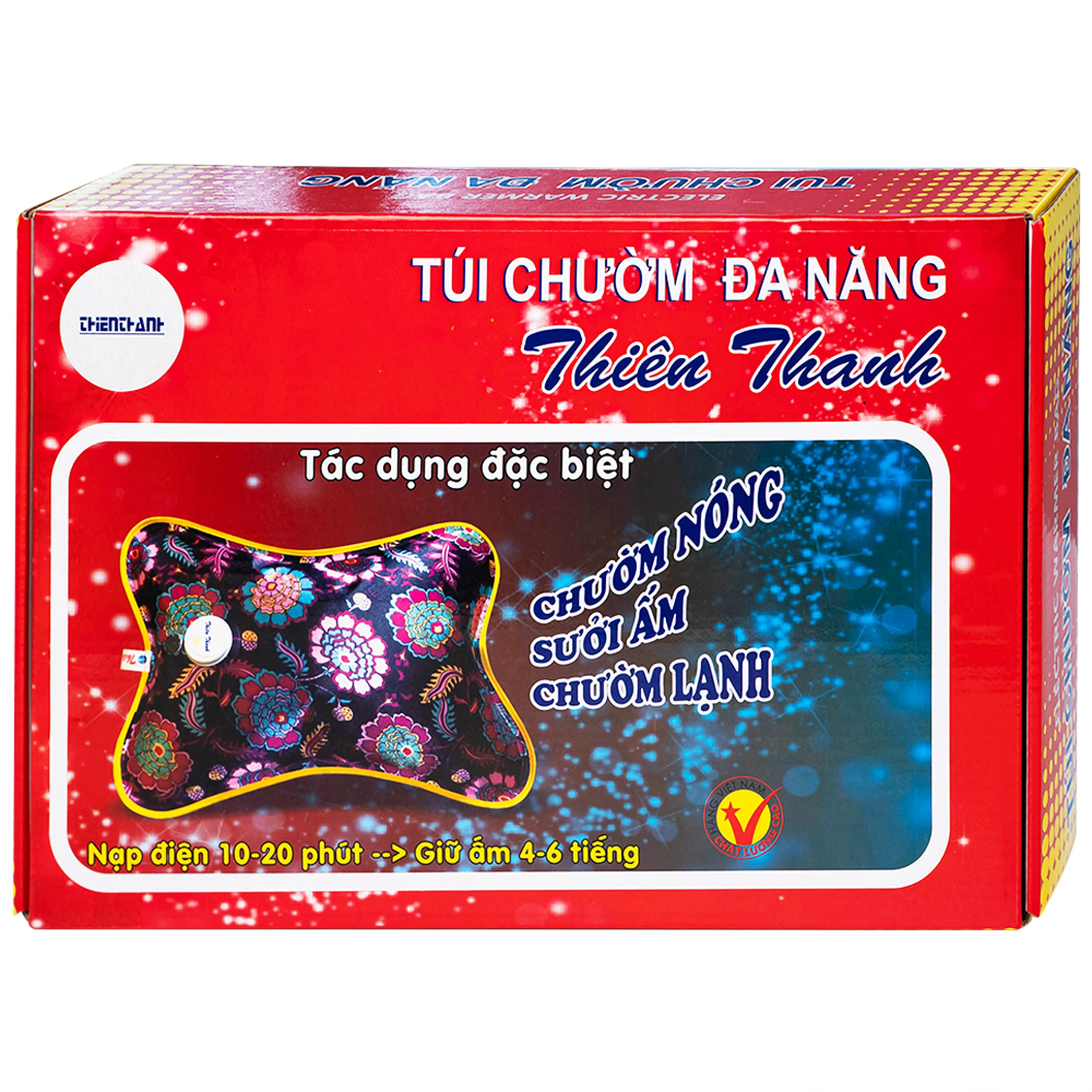 Túi chườm đa năng Thiên Thanh lớn size L hỗ trợ chườm nóng, chườm lạnh, giữ ấm 4 - 6 tiếng