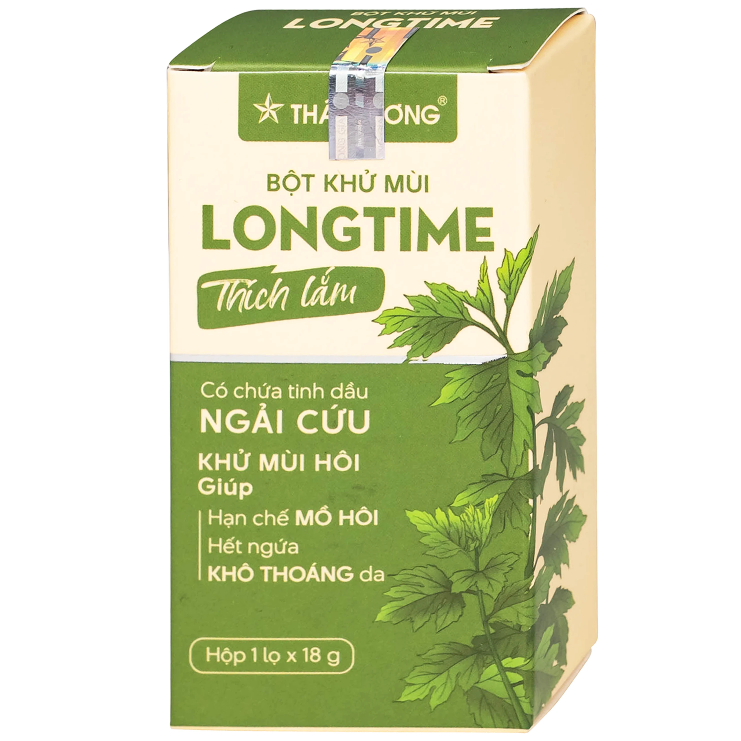 Bột khử mùi Longtime Sao Thái Dương giúp khử và hạn chế mồ hôi, hết ngứa (18g)
