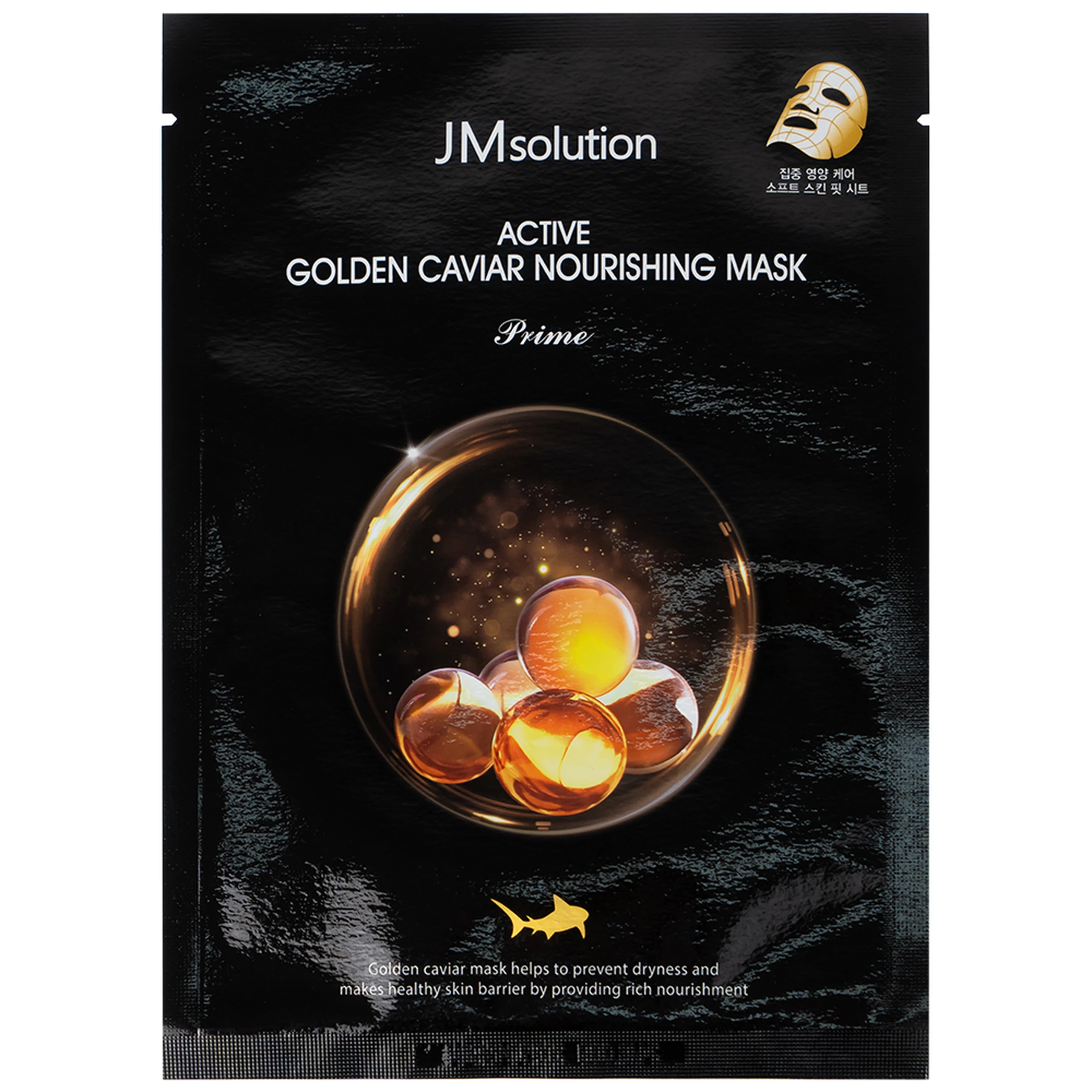 Mặt nạ dưỡng ẩm Jmsolution Active Golden Caviar Nourishing Mask trứng cá tầm gói 30ml