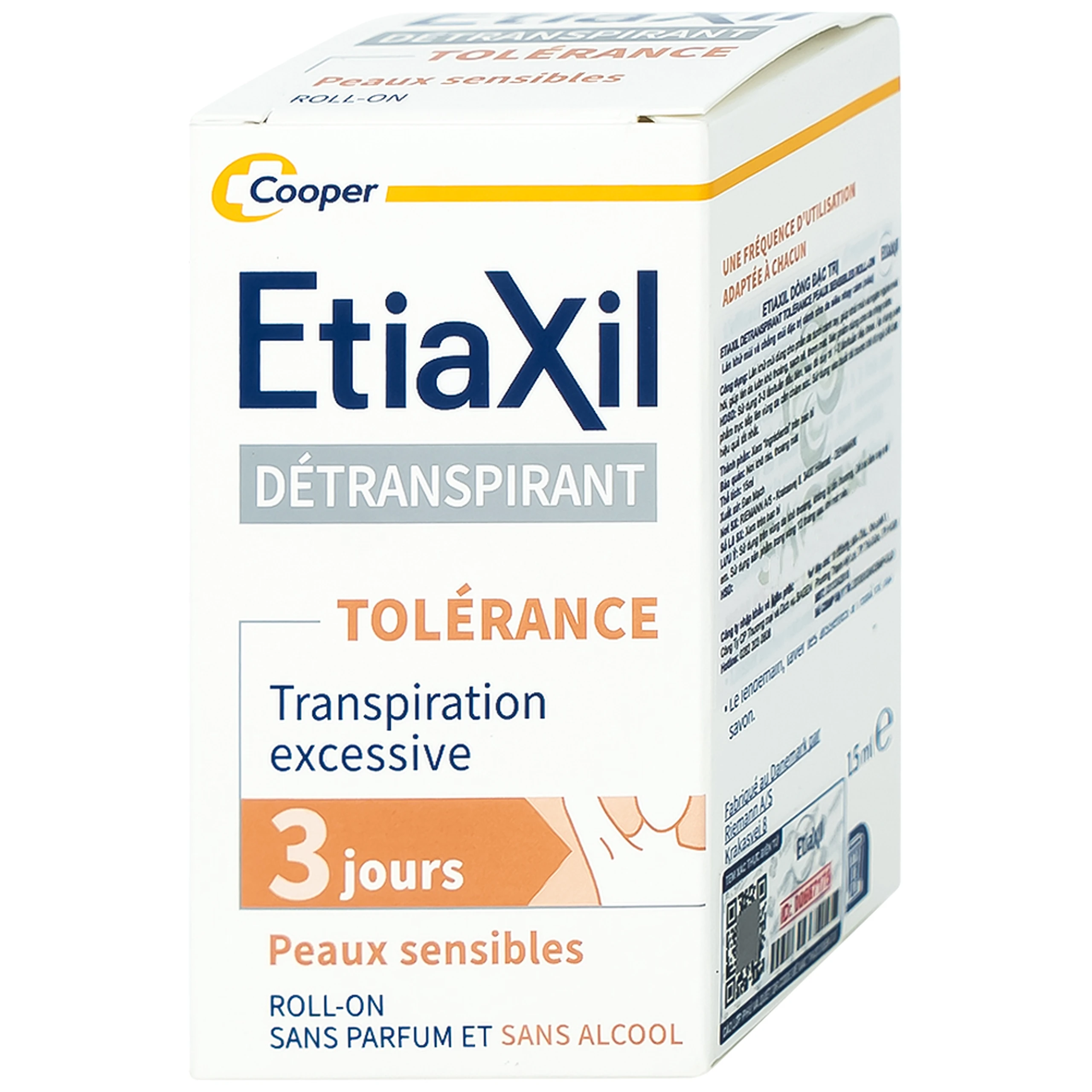 Lăn khử mùi Etiaxil Detranspirant Peaux Sensibles cho da siêu nhạy cảm 15ml