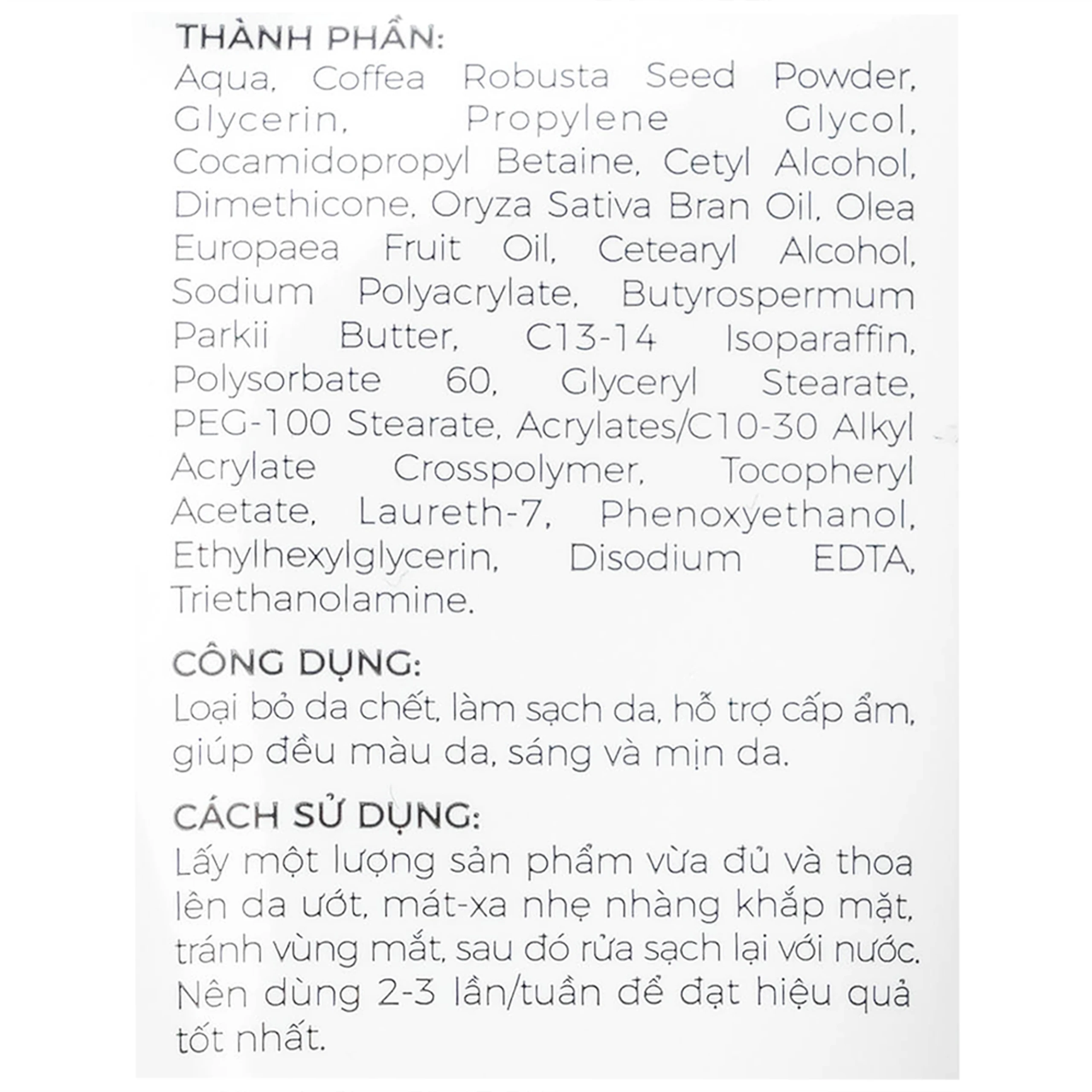 Kem tẩy tế bào chết Sắc Ngọc Khang làm sạch sáng mịn đều màu da (120g)