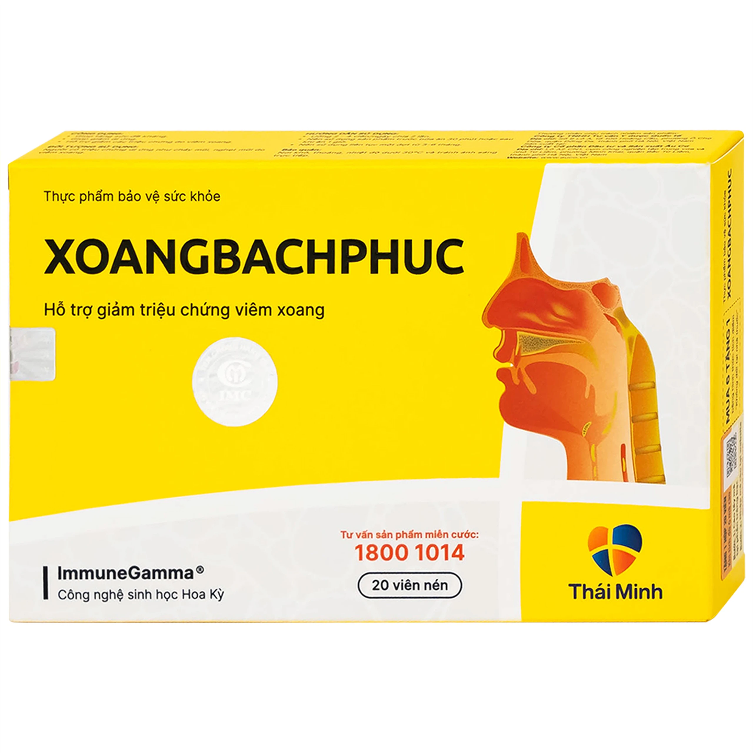 Viên uống hỗ trợ triệu chứng viêm Xoang Bách Phuc (2 vỉ x 10 viên)