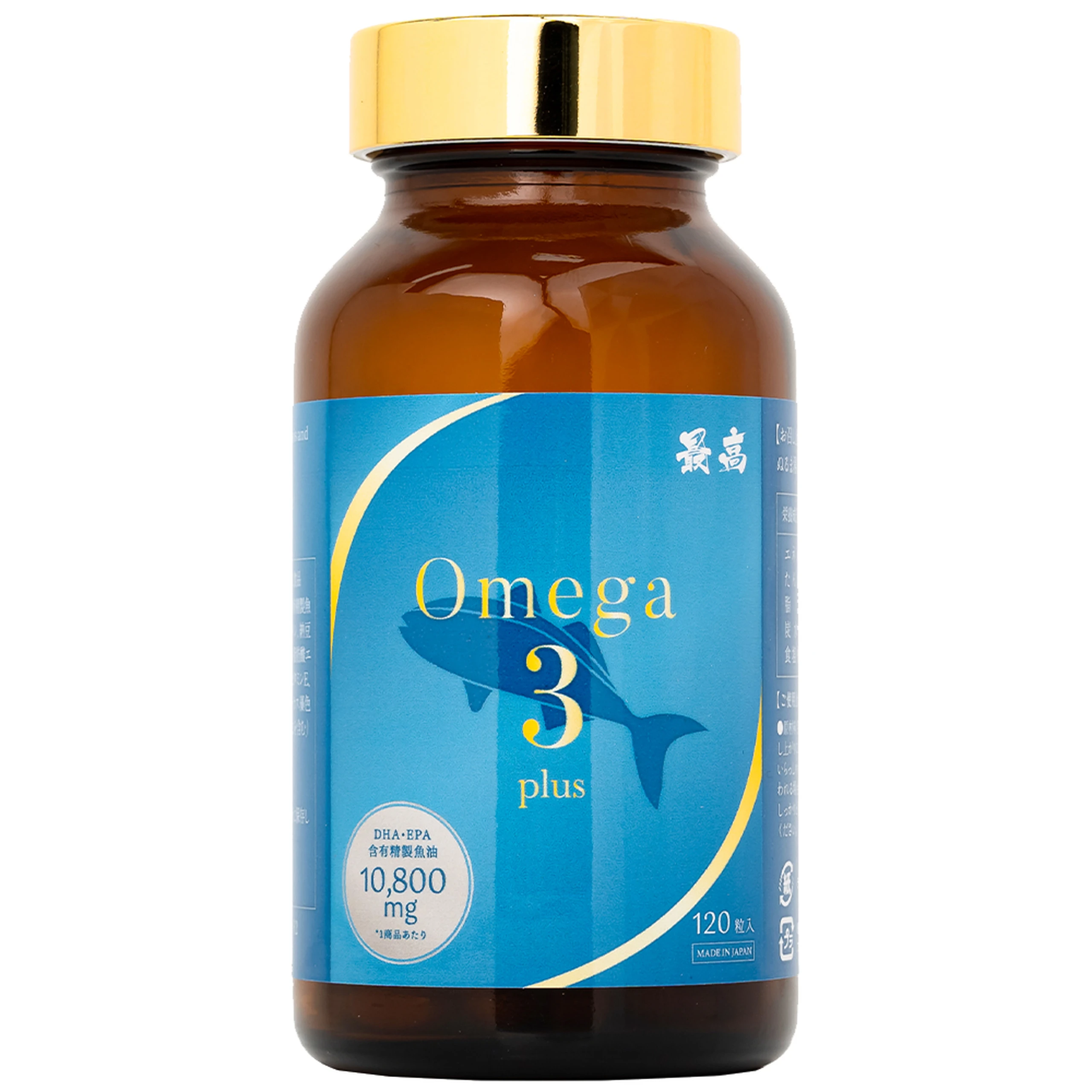 Viên uống bổ sung Omega 3 hỗ trợ não, thị lực và tim mạch OMEGA 3 PLUS Kenko (120 viên)