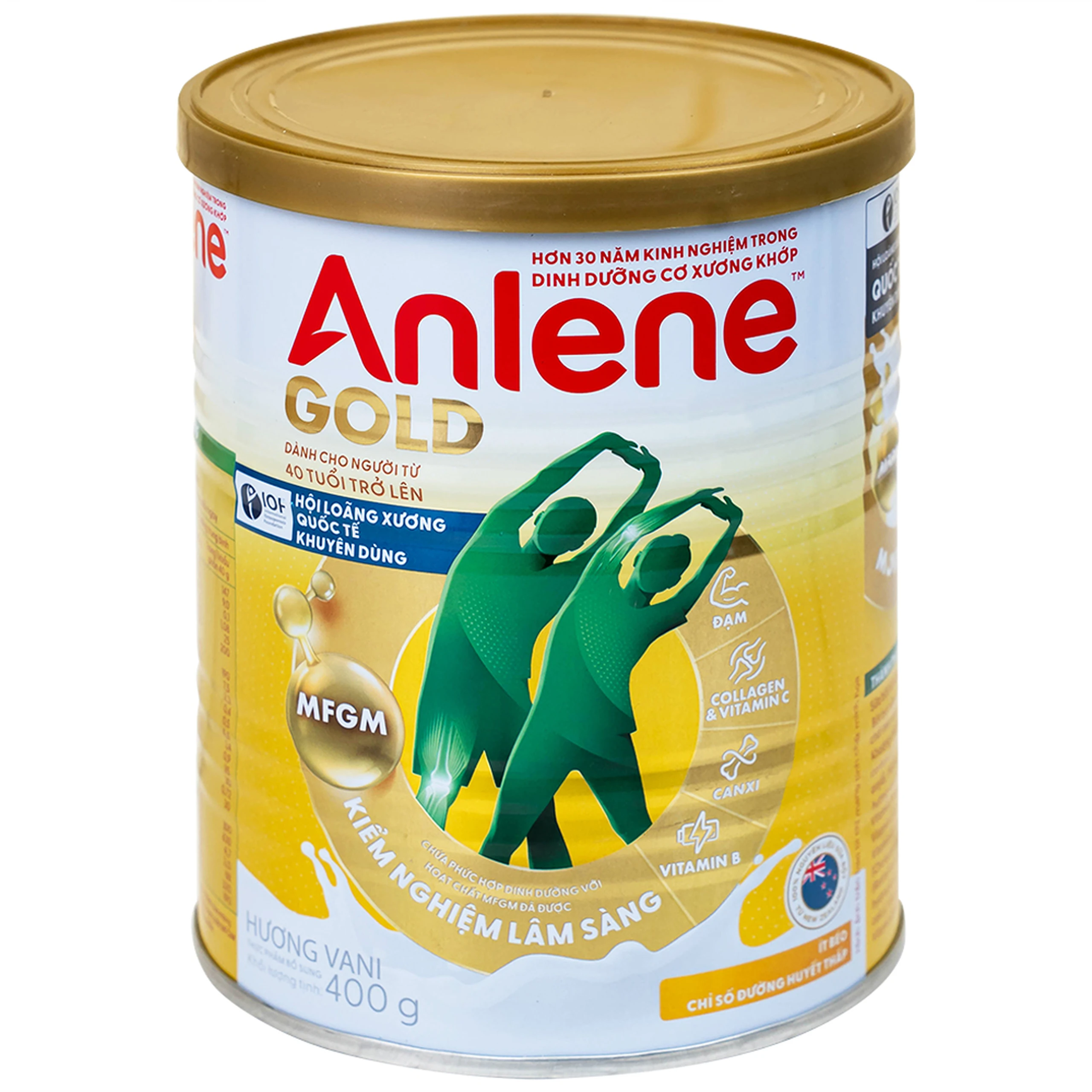Sữa Anlene Gold 5X hương vani tăng cường sức khỏe cơ-xương-khớp dành cho người trên 40 tuổi (400g) 9