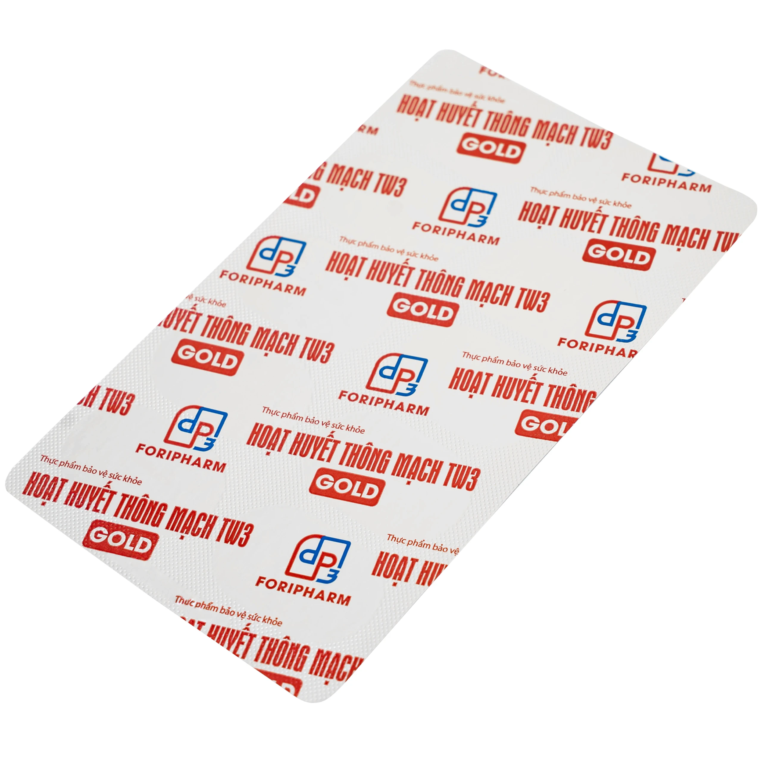 Viên uống hỗ trợ giảm nguy cơ tắc mạch, tăng tuần hoàn não Hoạt Huyết Thông Mạch Gold TW3 Foripharm (3 vỉ x 10 viên)