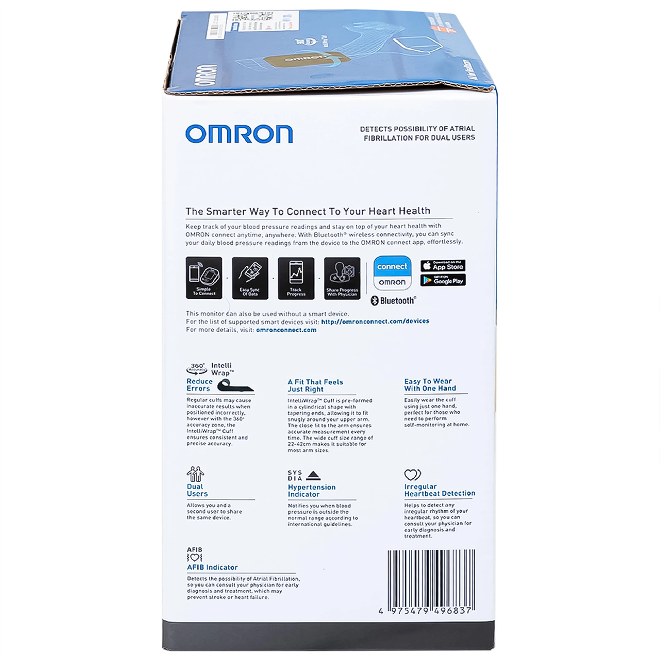 Máy đo huyết áp bắp tay Omron HEM 7361T Afib hỗ trợ đo huyết áp, cảnh báo đột quỵ