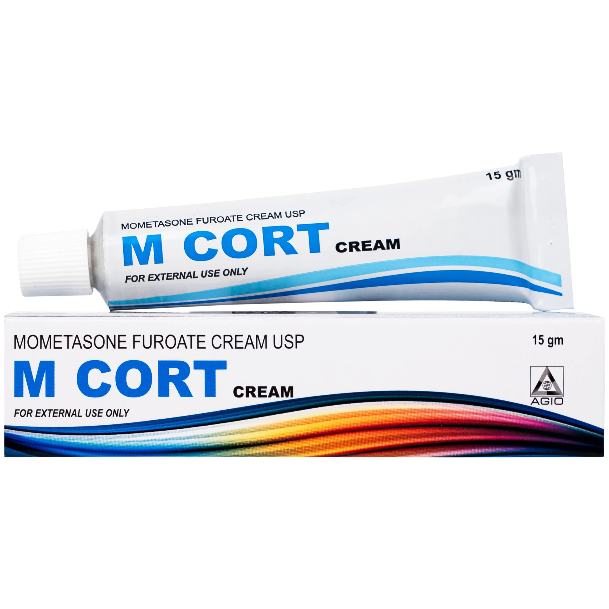 Thuốc M CORT cream Agio điều trị các biểu hiện viêm và ngứa của bệnh vẩy nến, viêm da dị ứng (15g)