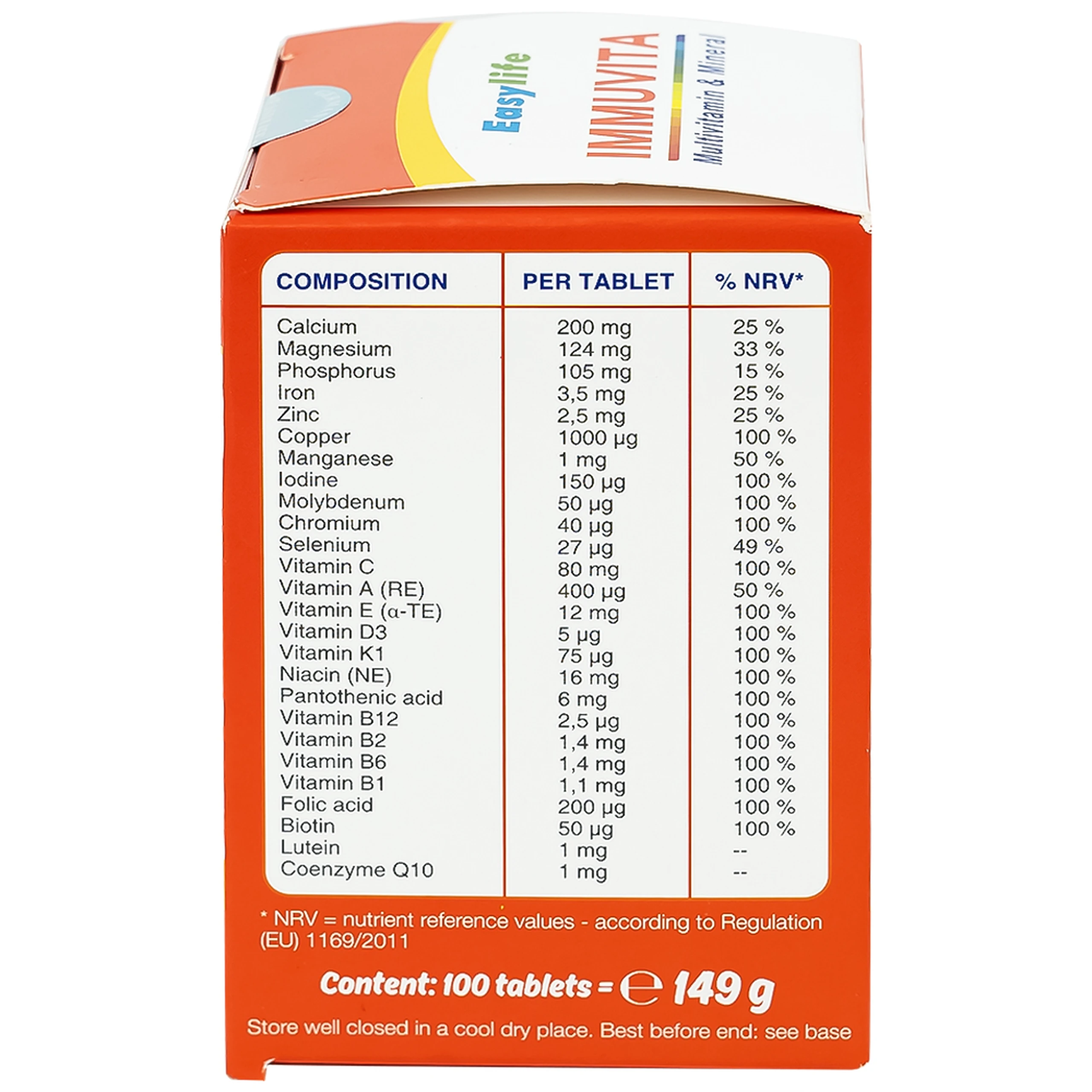 Viên uống bổ sung vitamin và khoáng chất cho cơ thể, tăng sức khỏe Immuvita Easylife (100 viên)